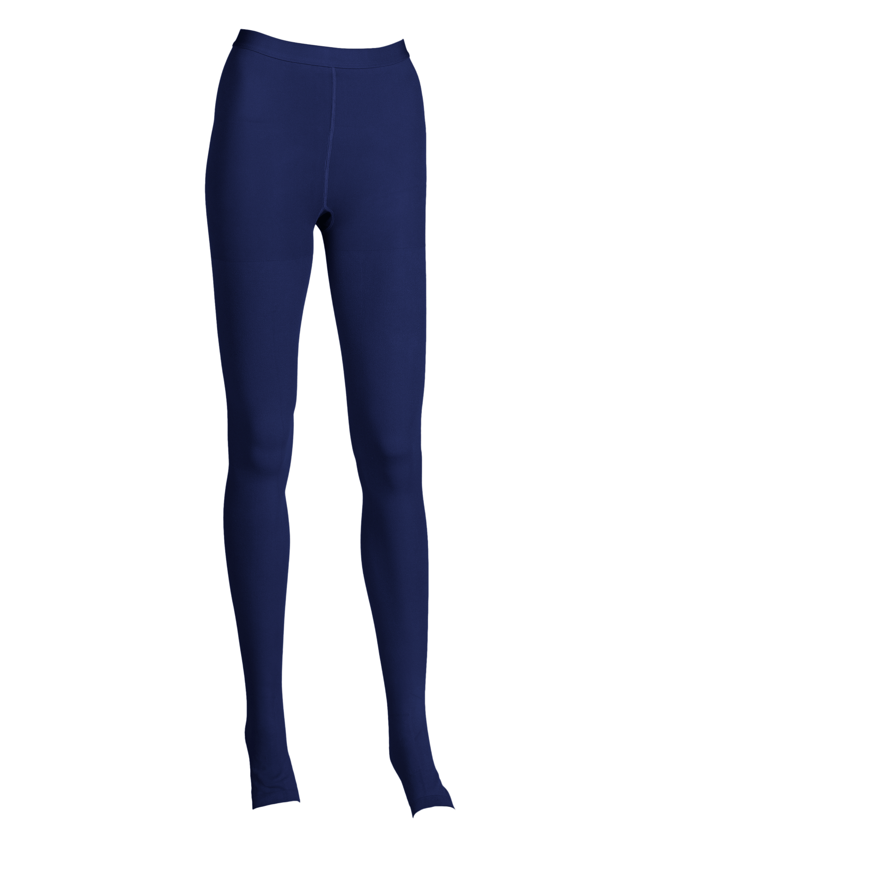 Plus Size Womens Compression Tights 20-30mmHg with Open Toe - Navy, 4XL 