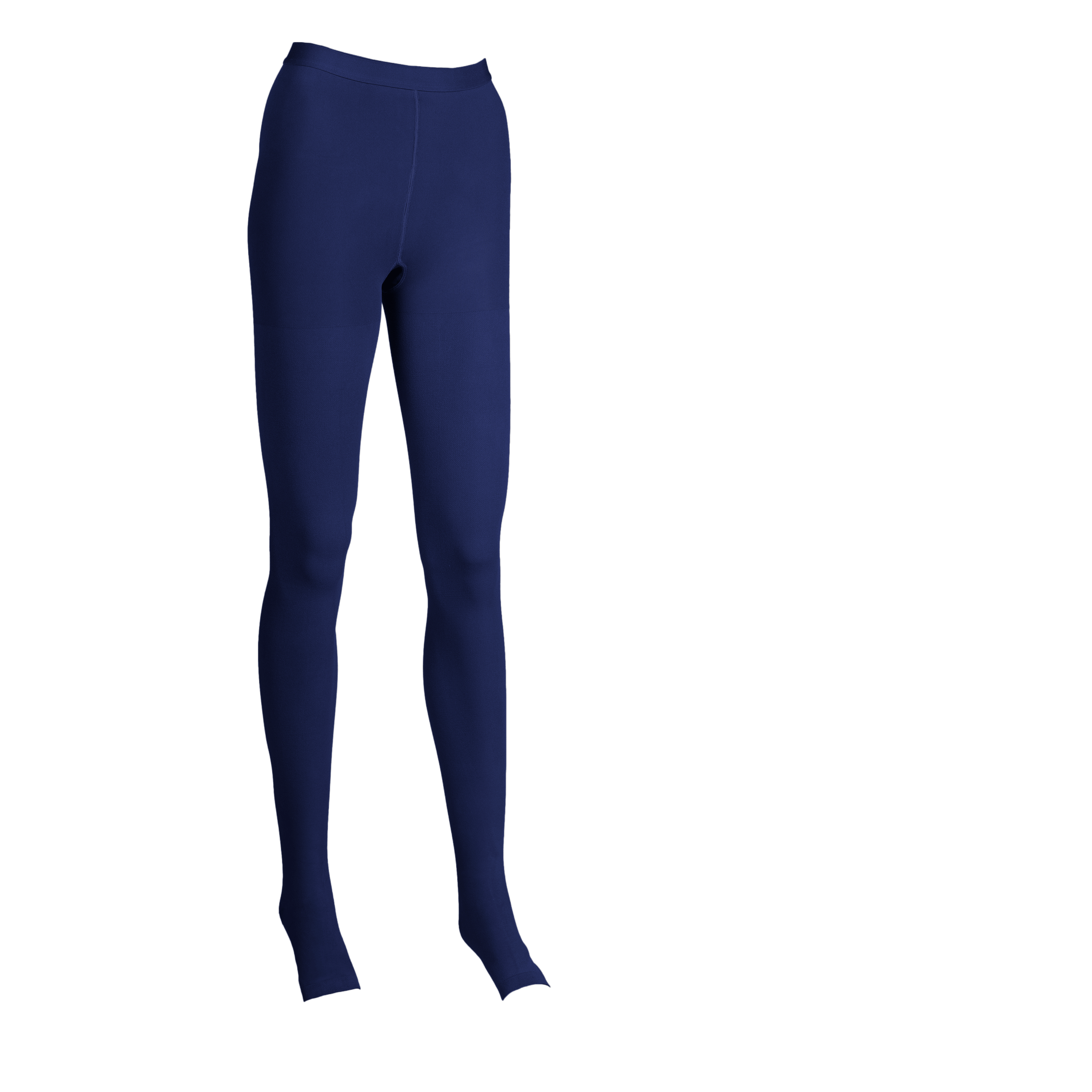 Plus Size Womens Compression Tights 20-30mmHg with Open Toe - Navy, 4XL 