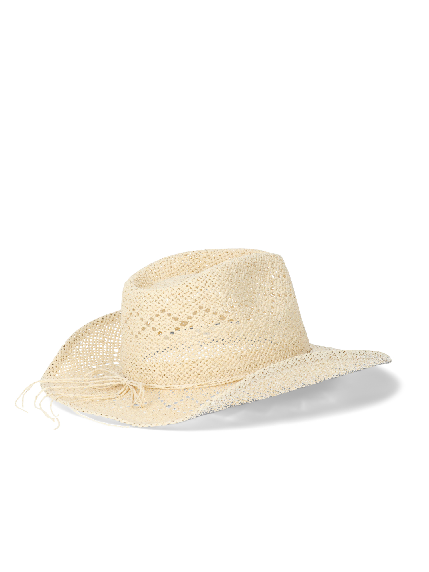 No Boundaries Women s Straw Cowboy Hat Natural Walmart