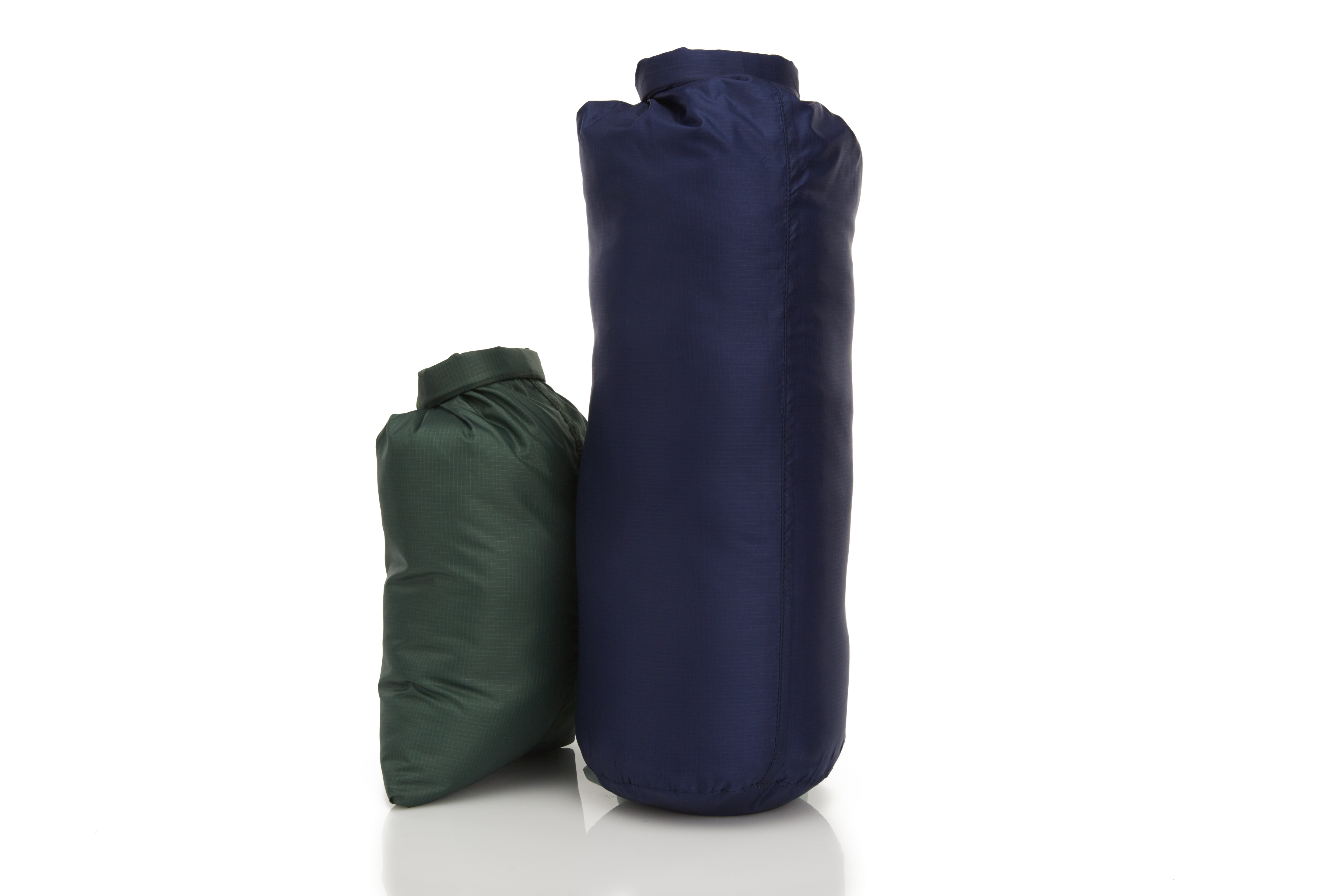 Outdoor Products Ultimate Dry Sacks, 3 Pack, Weather Resistant Dry Bag,  Unisex, Green, Blue, 10.6 L