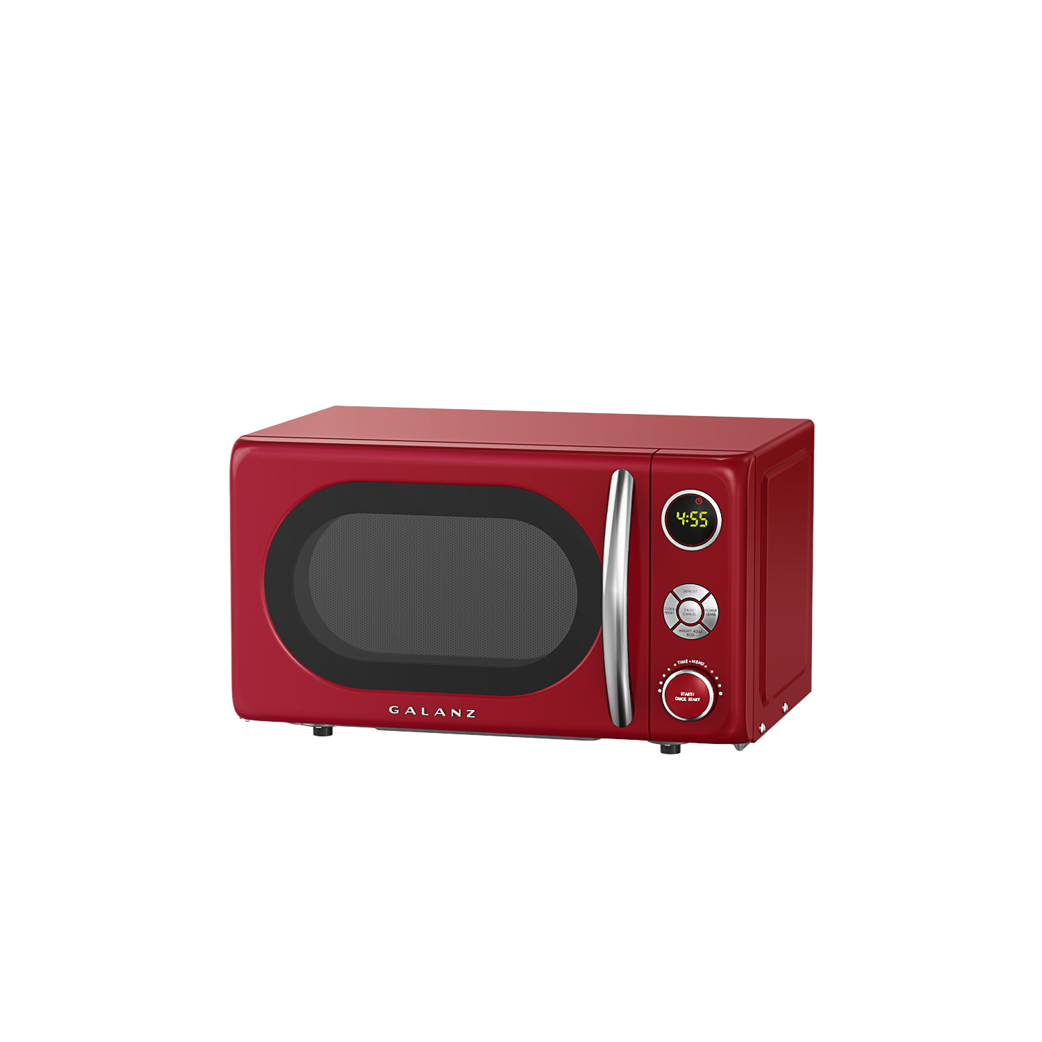  Galanz GLCMKA07RDR-07 - Horno microondas retro, con iluminación  LED, tirador y bloqueo infantil, 0.7 pies cúbicos, color rojo retro : Hogar  y Cocina