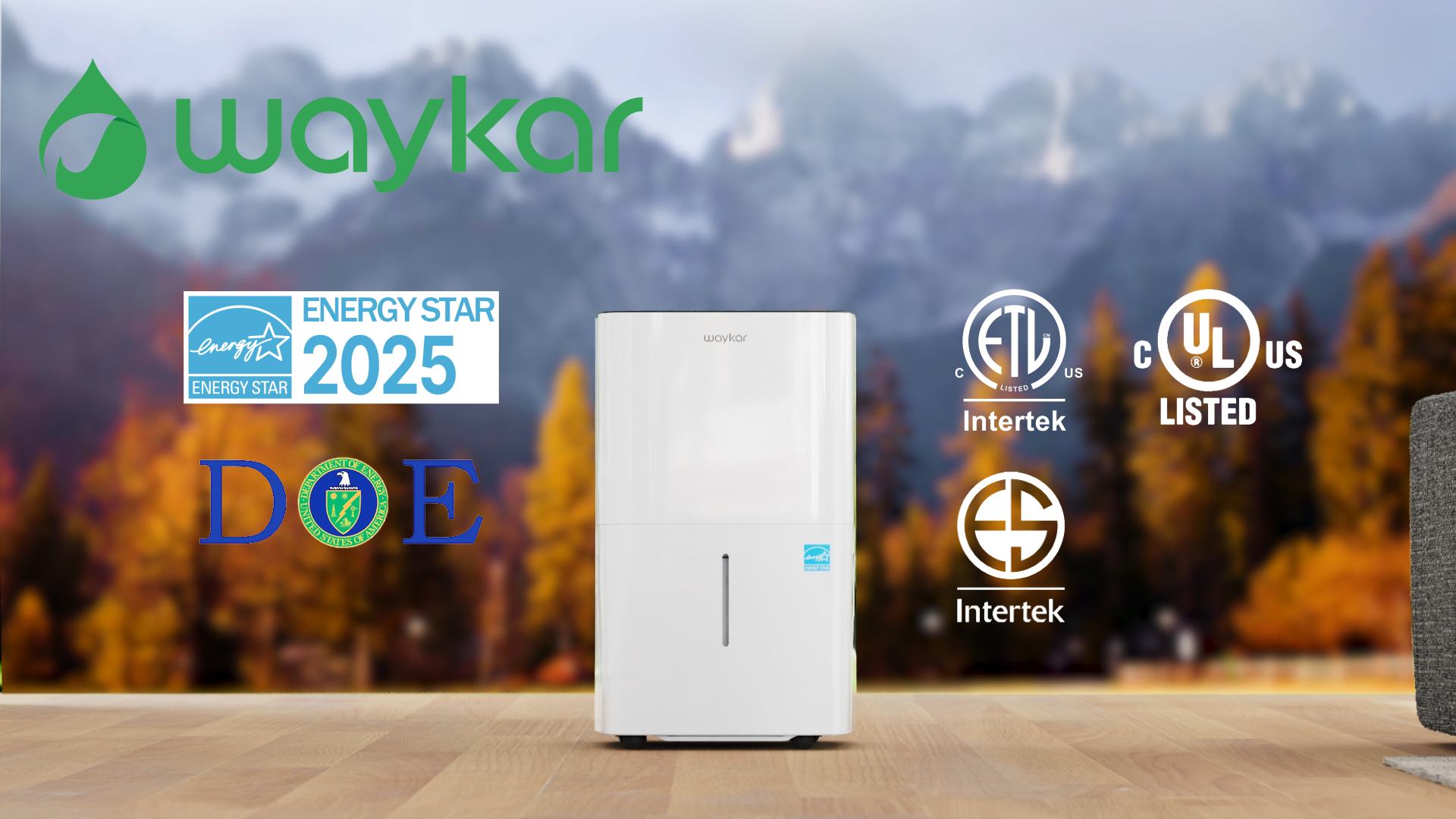 thumbnail video image 2 of Waykar 80 Pint Dehumidifier, Auto Defrost for Cold Weather, Basement, Crawl Space, RV & Clothes Drying, 5,000 Sq Ft(25 Pint DOE), 2 of 14