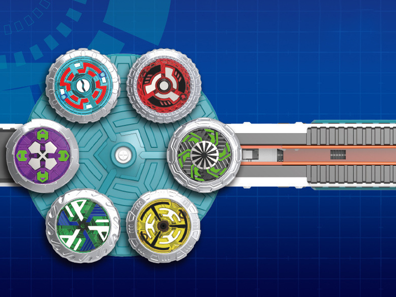 thumbnail video image 2 of B-Qtech Battling Tops Set with Burst Launcher, 6 Pcs Magic Spinning Top, Hexa Core Motorized Detonation Toys (Multicolor‌), 2 of 6