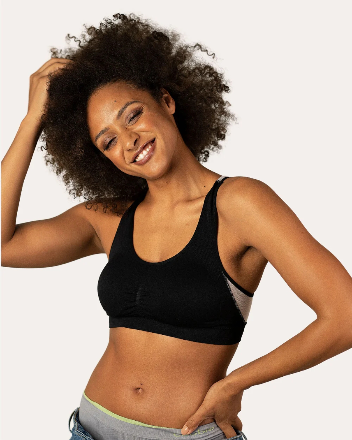 thumbnail video image 2 of Coobie Women's Breathable Mesh Racerback Sports Bra 9129, 2 of 6