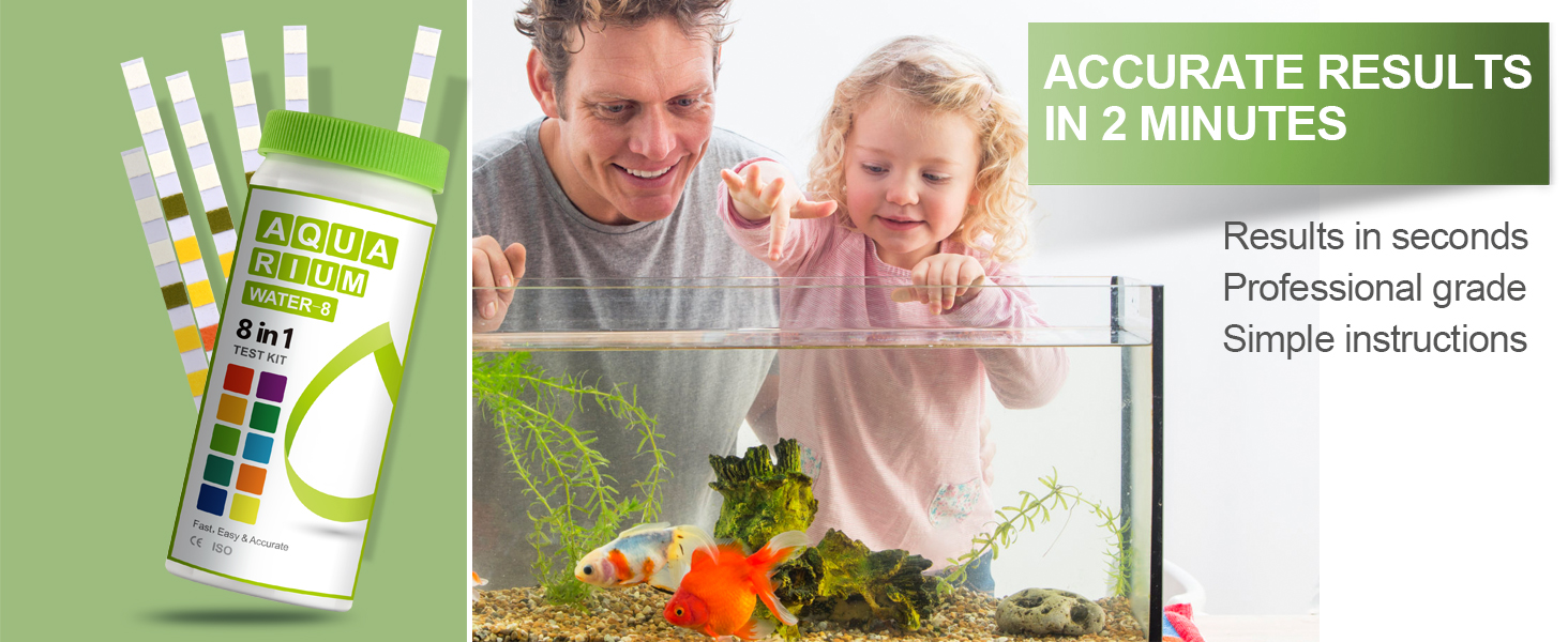 thumbnail video image 2 of AAwipes Aquarium Ammonia Test Strips 8-in-1 |100 Strips | Quick & Accurate Water Testing for Freshwater & Saltwater Tanks -Test pH, Carbonate, Alkalinity, Hardness, Chlorine, Nitrite, etc. (K02-100), 2 of 6