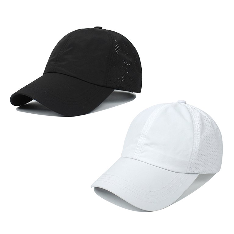 2 Top Knot ponytail hats! 2 hats! (Black and White). 2 Top Knot ponytail hats! 2 hats! (Black and White) main image 3