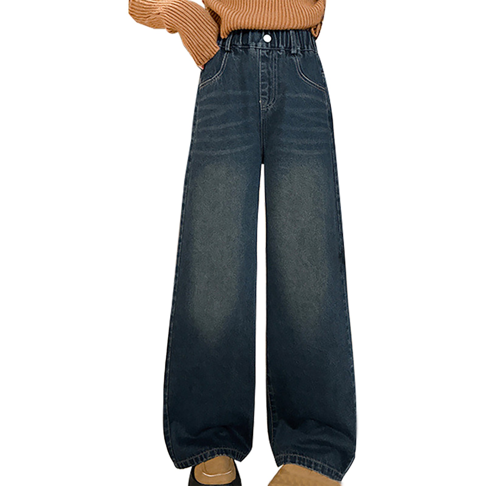 thumbnail video image 2 of THJRPQJFD Girls Jeans Size 10-12 Jeans Para Mujer Pantalones Para El Frío De Mujer Clothes for 13 Year Old Girls 3 Year Girl Clothes Workout Clothes Girls Clothes Size 12 Gymnastics Clothes, 2 of 9