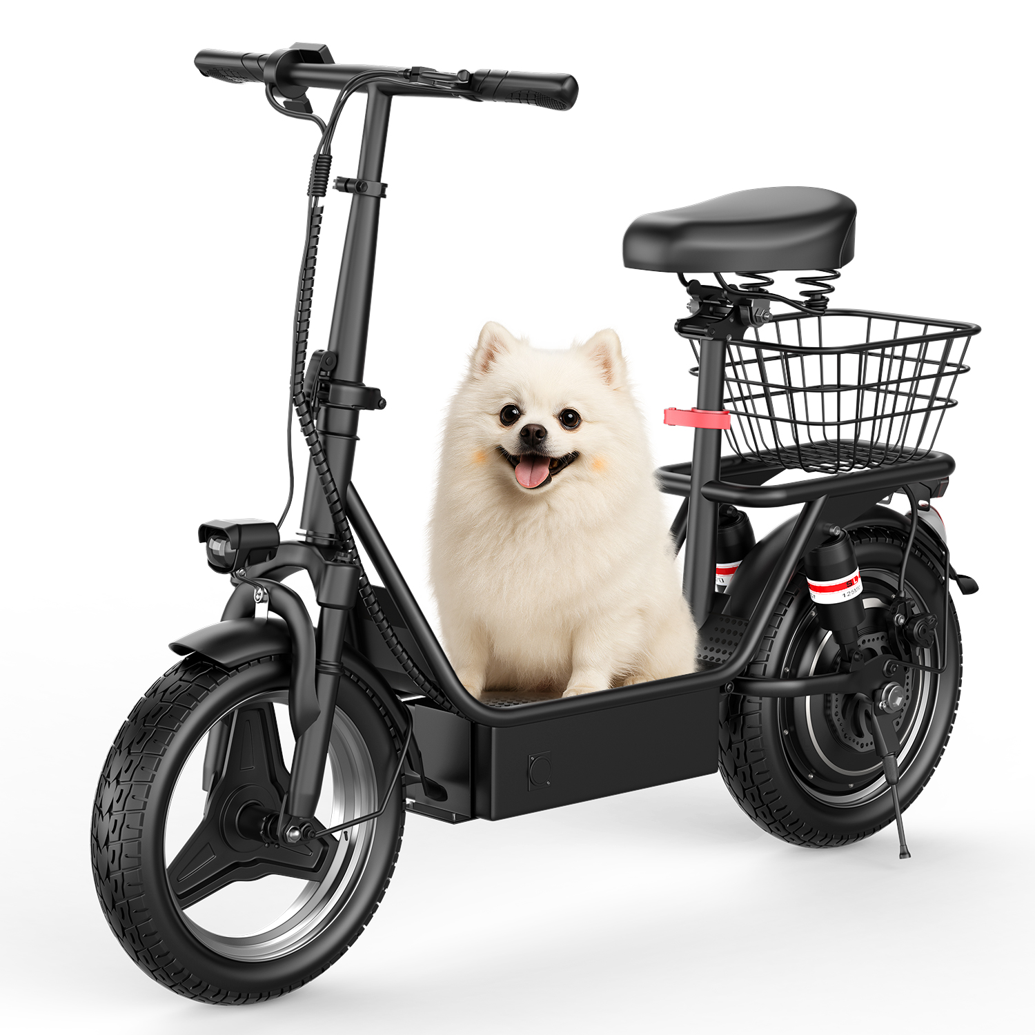 thumbnail video image 2 of ASKGO 1200W Electric Scooter with Seat, 48V 15Ah, 25mph&35Mile,Commuter Electric Scooter for Adult with Basket (Removable), Wide Pedal Escooter,365LBS，UL2272, 2 of 10