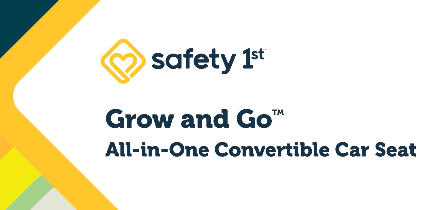 thumbnail video image 2 of Safety 1st Grow and Go All-in-One Slim Convertible Car Seat Rear Facing, (5-40 lbs), Forward Facing (30–65 lbs), High Back Booster Seat (40-100 lbs.), Green Gables, 2 of 9