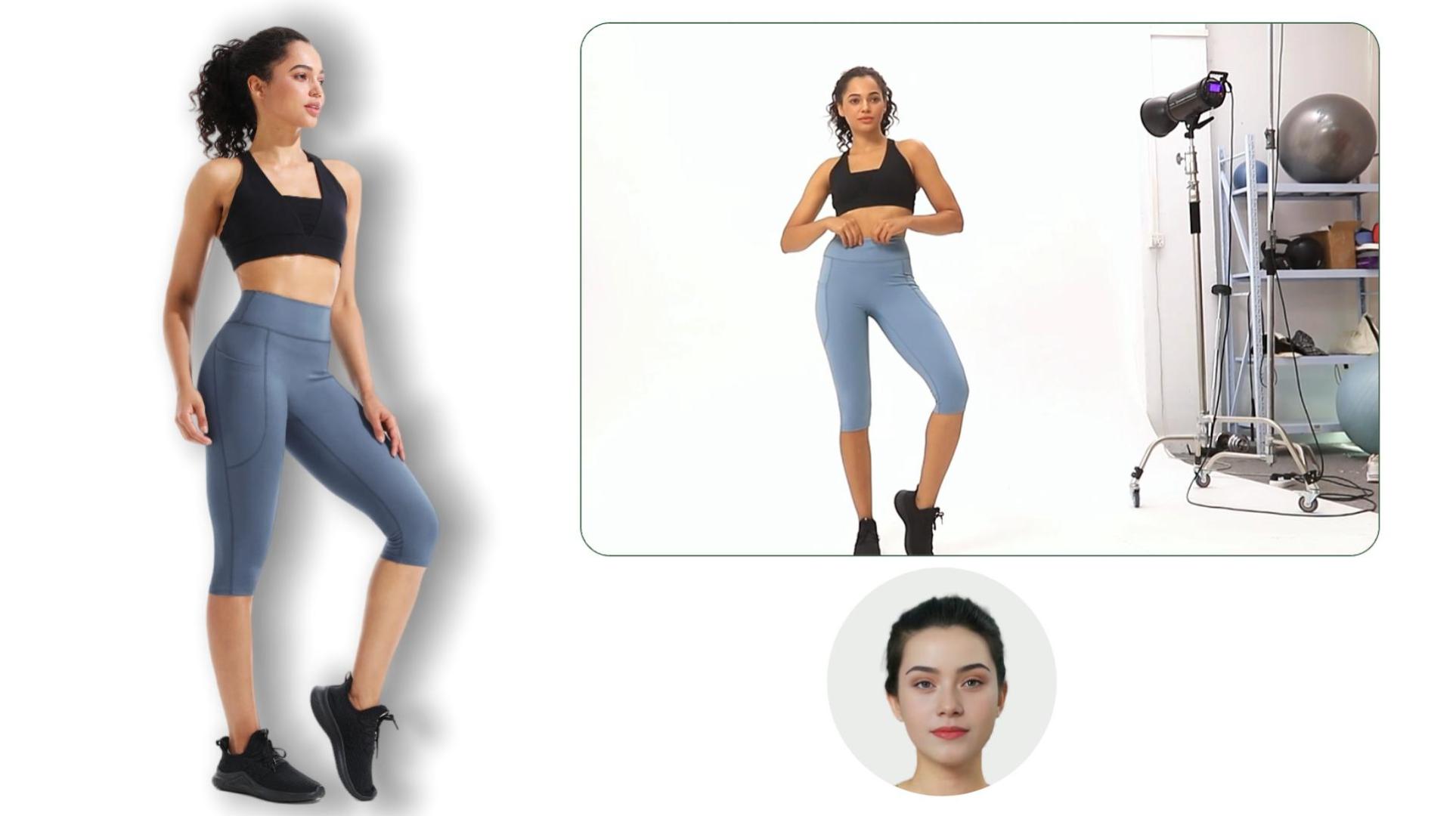 thumbnail video image 2 of NELEUS Womens Yoga Capris Leggings For Workout With Pockets Tummy Control High Waist,Black+Black+Black,US Size XL, 2 of 8