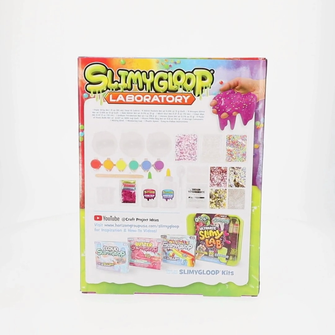 SLIMYGLOOP Laboratory Mix & Make 5 Multicolor Slime Creations Kit