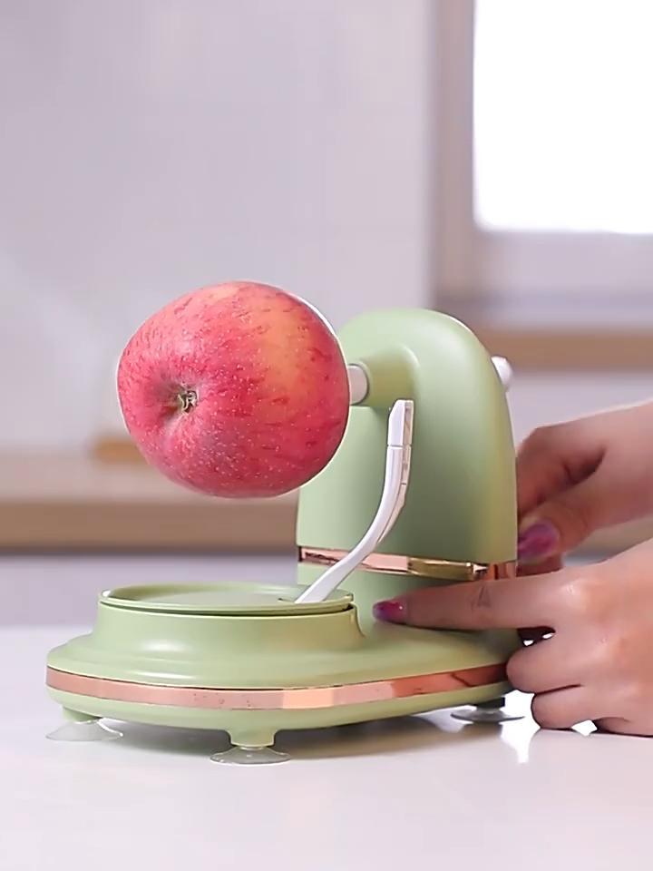 thumbnail video image 2 of Apple Peeler with 2 Blades Replacements, Apple Peeler Slicer & Corer for Home Kitchen Quick Applesauce Pie Making, 2 of 7