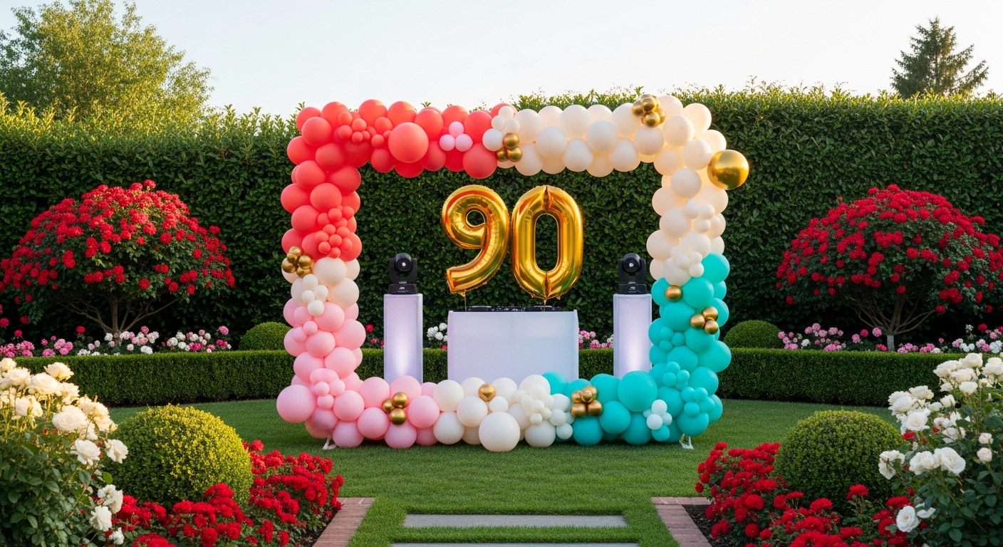 thumbnail video image 2 of Gold Number 90 Mylar Foil Balloon 32" - Helium or Air Inflatable Metallic Balloons for 90th Happy Birthday Party, Anniversary, Graduation Decorations, 2 of 9