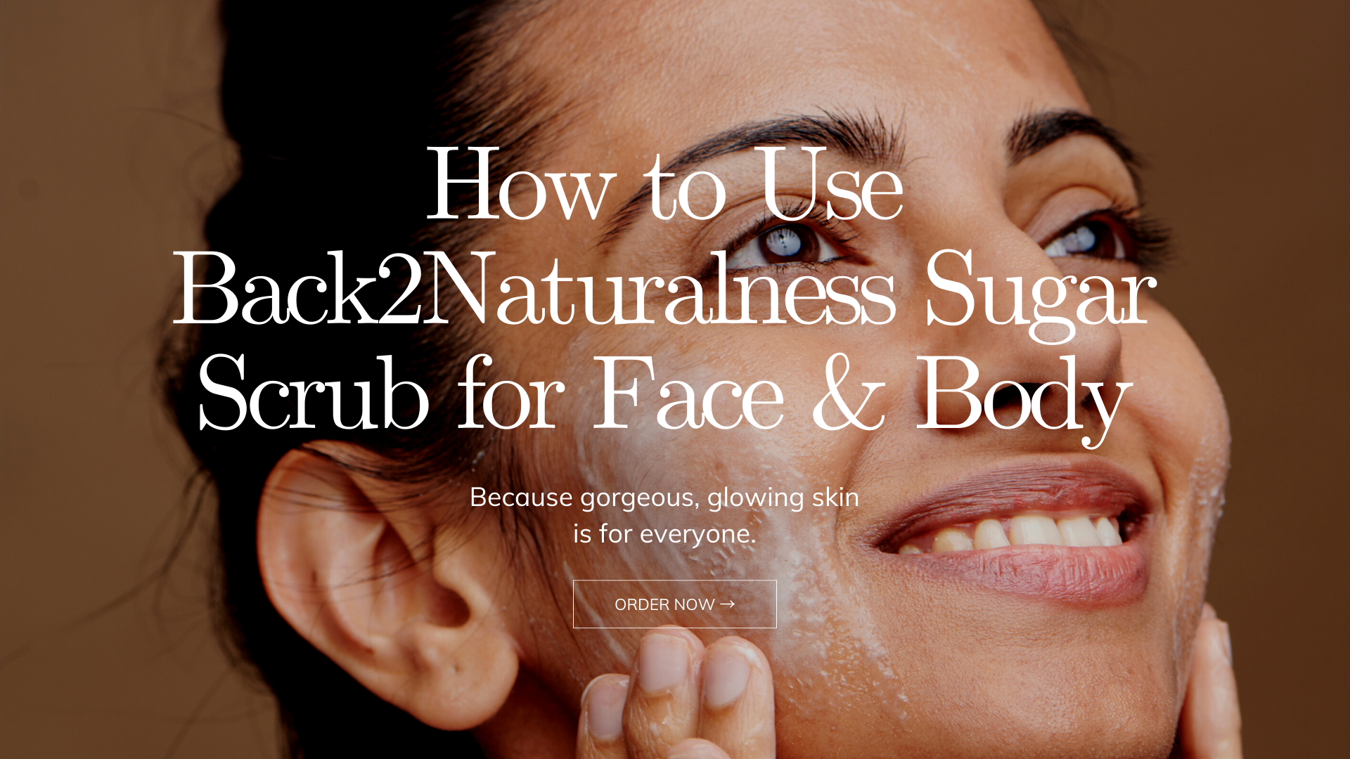 thumbnail video image 2 of Back2Naturalness Natural Unscented Face and Body Sugar Scrub, Skin Exfoliator , Sensitive Skin, No Odors, No Artificial Colorants, 3.5 oz, 2 of 15
