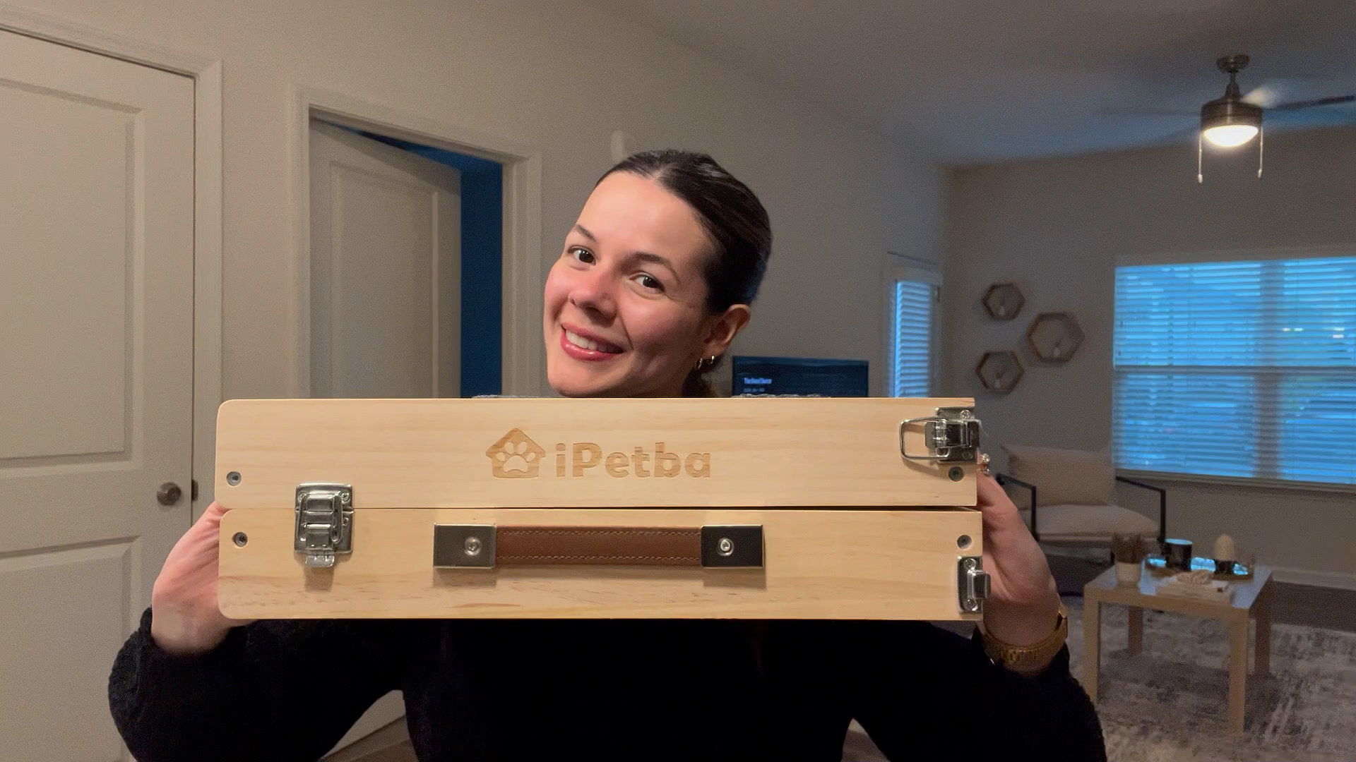 thumbnail video image 2 of iPetba Foldable Dog Ramp for Bed & Sofa, Black Dog Ramp for Small Dogs Compact Size Adjustable Height 21”, Up to 35 lbs, 2 of 15