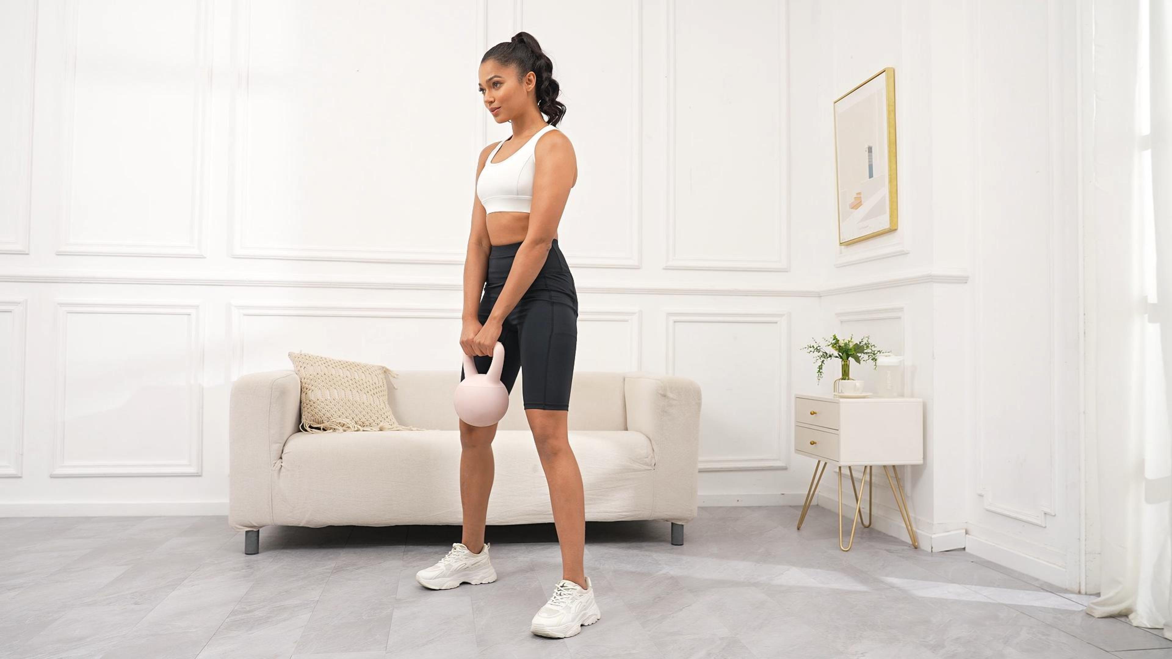 thumbnail video image 2 of NELEUS Womens 9" Bike Compression Short High Waist for Yoga Workout with Big Pockets 3 Pack,Black+Gray+Navy Blue,US Size L, 2 of 8