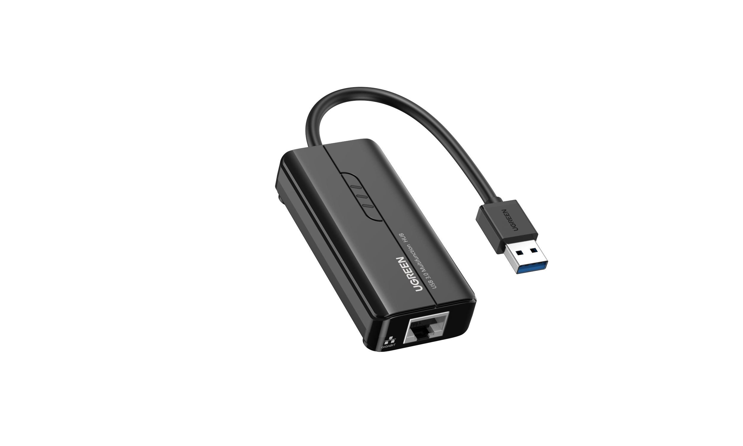 UGREEN 3 Ports USB 2.0/3.0 Hub Ethernet Adapter For  Fire