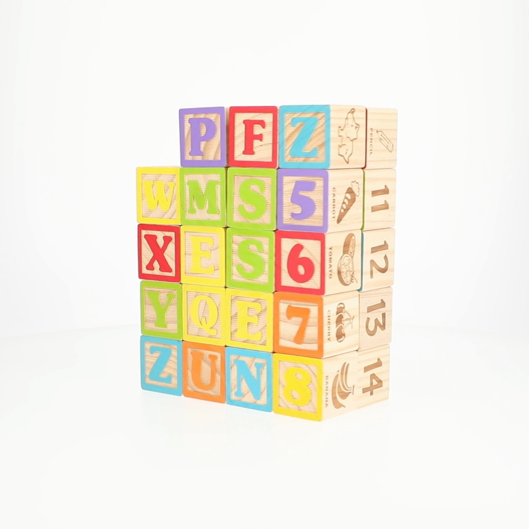 Ak☆新品未使用未開封☆プレイアロング　おもちゃ　ABC Blocks Spark Create Imagine Wooden ABC Blocks 40 Pieces for Learning