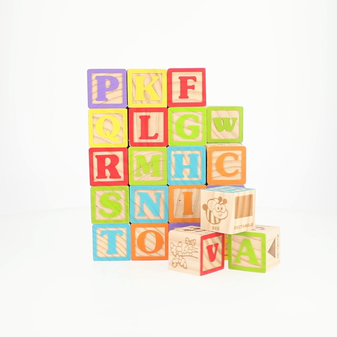 Ak☆新品未使用未開封☆プレイアロング　おもちゃ　ABC Blocks Spark Create Imagine Wooden ABC Blocks 40 Pieces for Learning