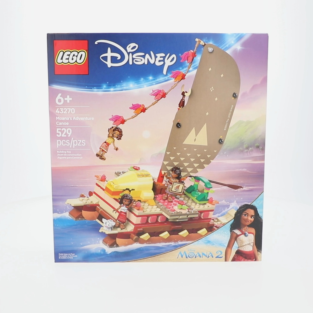 Free Shipping! LEGO Disney Moana's Adventure Canoe Building Toy