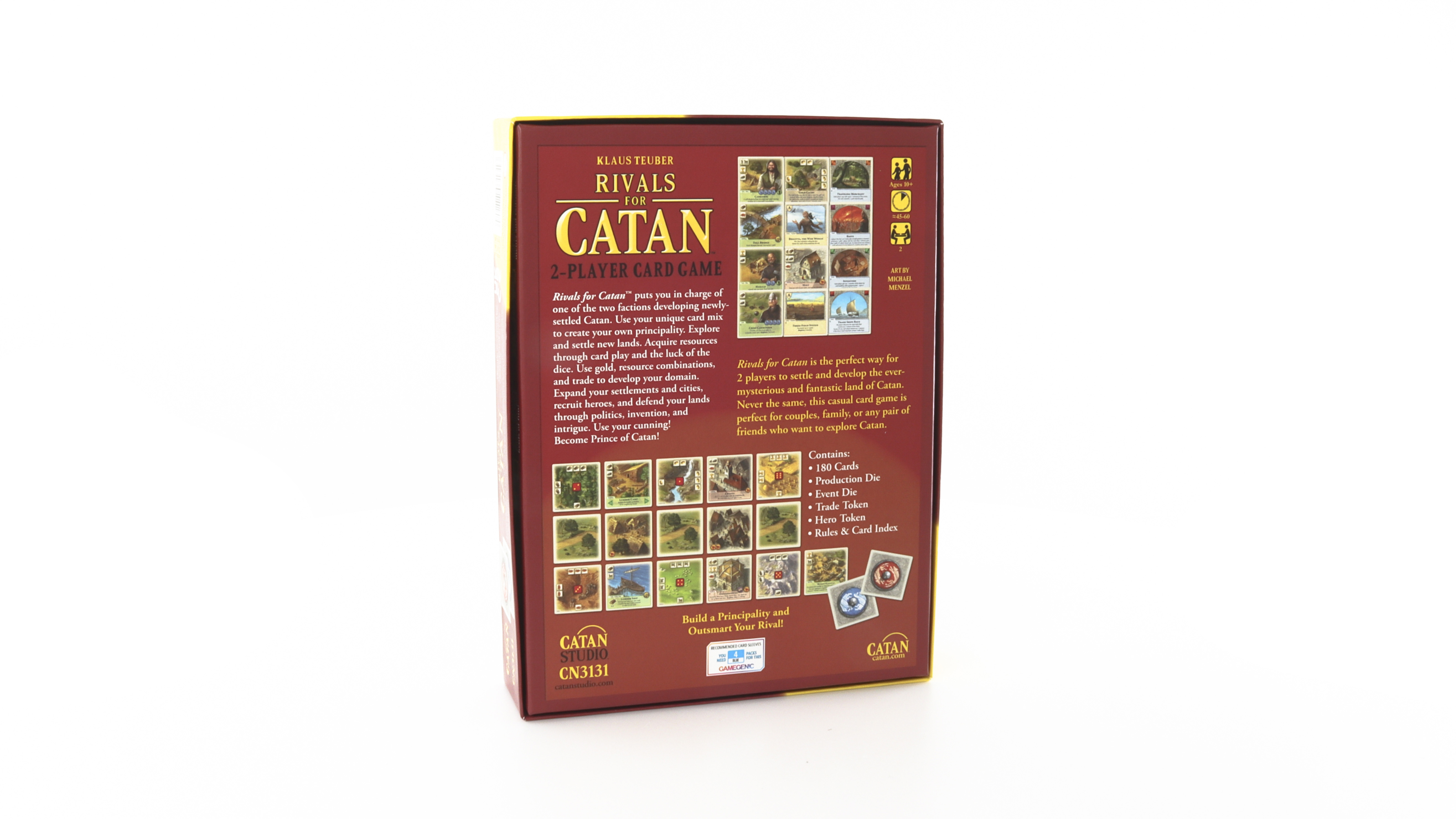 Catan Studio Rivals for Catan Deluxe - 2 Player Card Game Set, 198 Piece