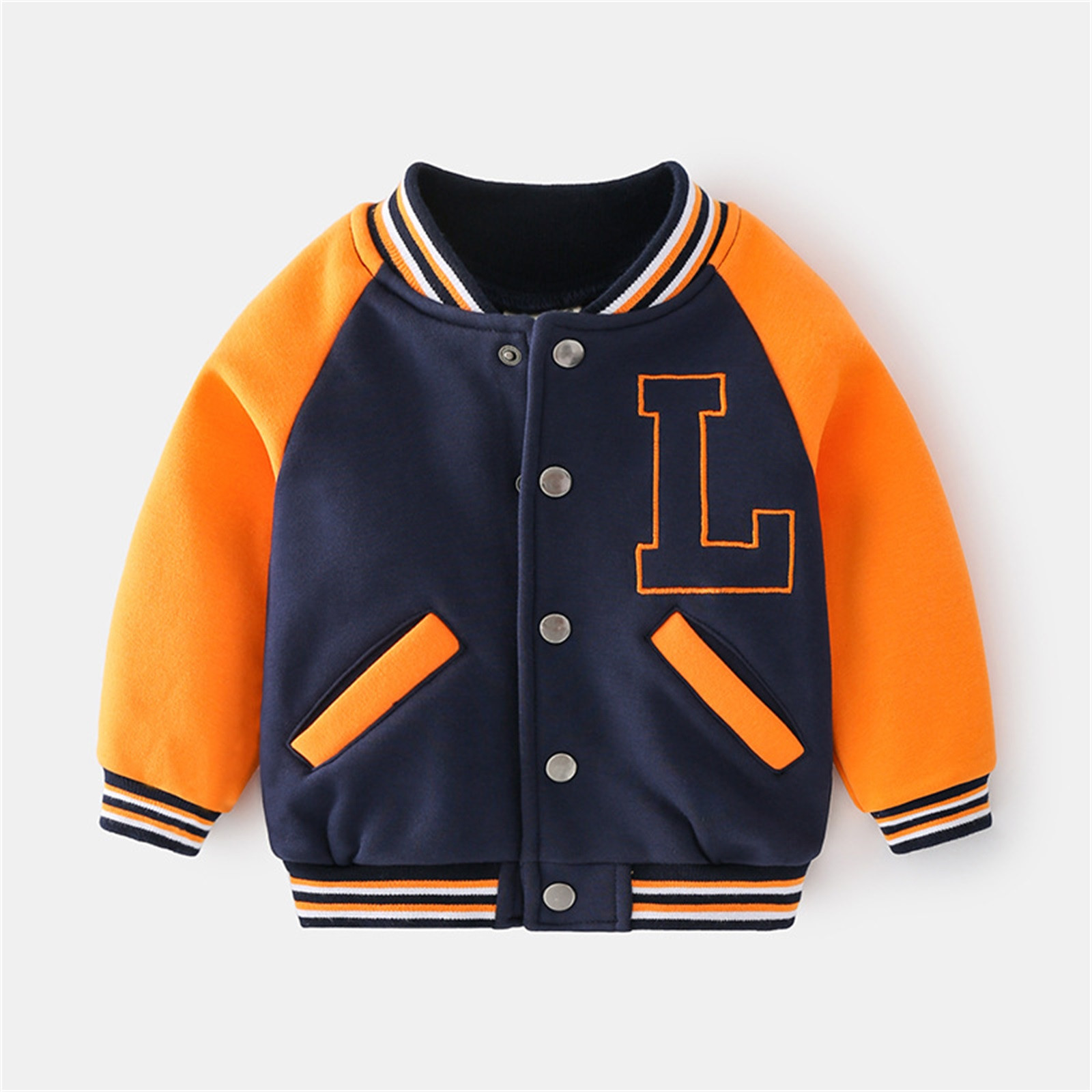 thumbnail video image 2 of SGMVNU Boys Girls Lightweight Baseball Jacket Zip Up Bomber Jacket Thin Jackets Coat, Transitional Spring Fall Jacket Outerwear for Kids(Size 7-8 Years, nz1023_B-Black), 2 of 10