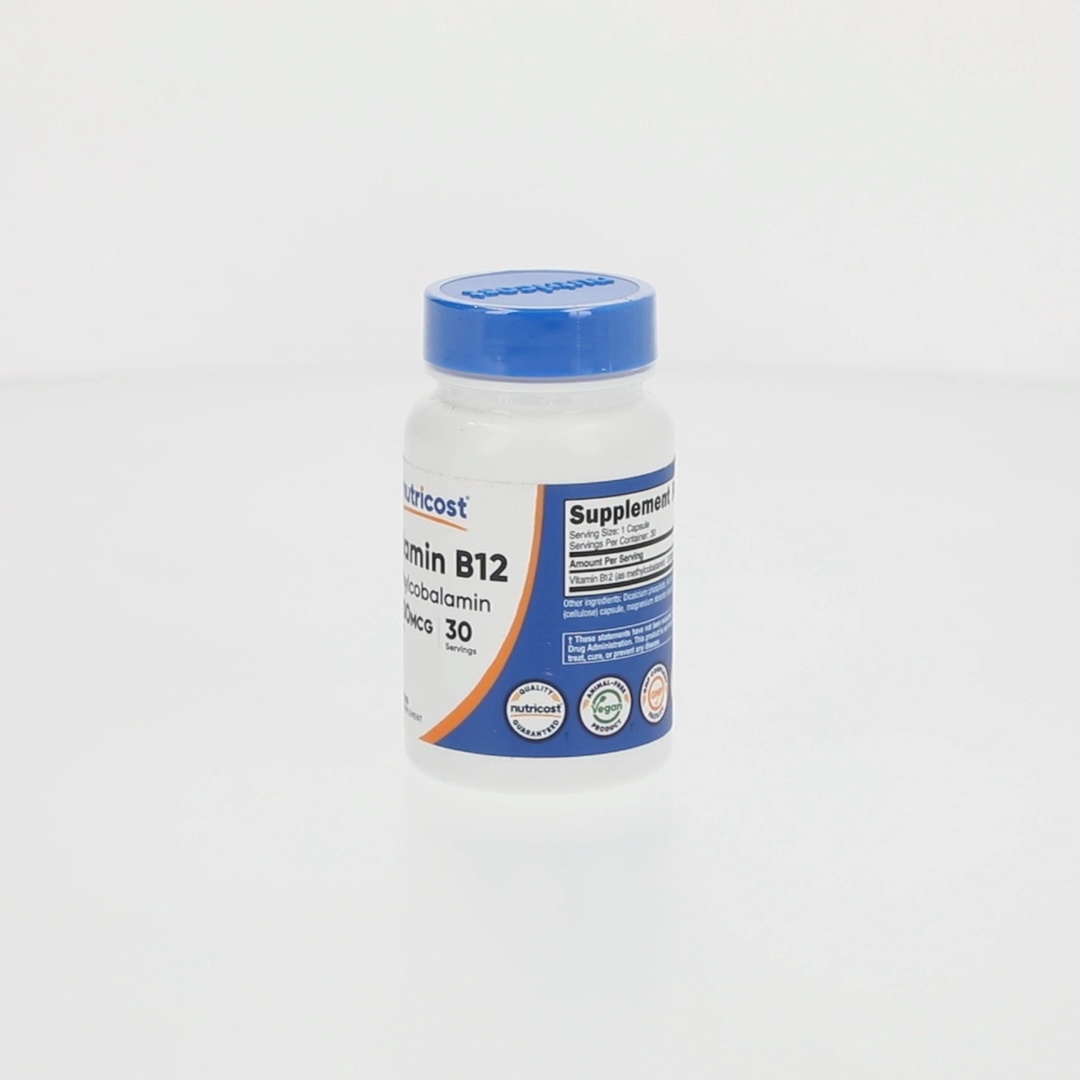 Nutricost Vitamin B12 (Methylcobalamin) Capsules (2000 Mcg) (30 Capsules),  Supplements