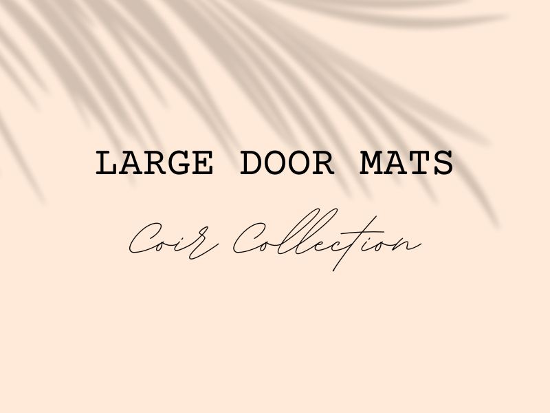 thumbnail video image 2 of Sheltered Half Round Front Door Mat Lea Natural Braided Coir Coco Rug 30x18, 2 of 8