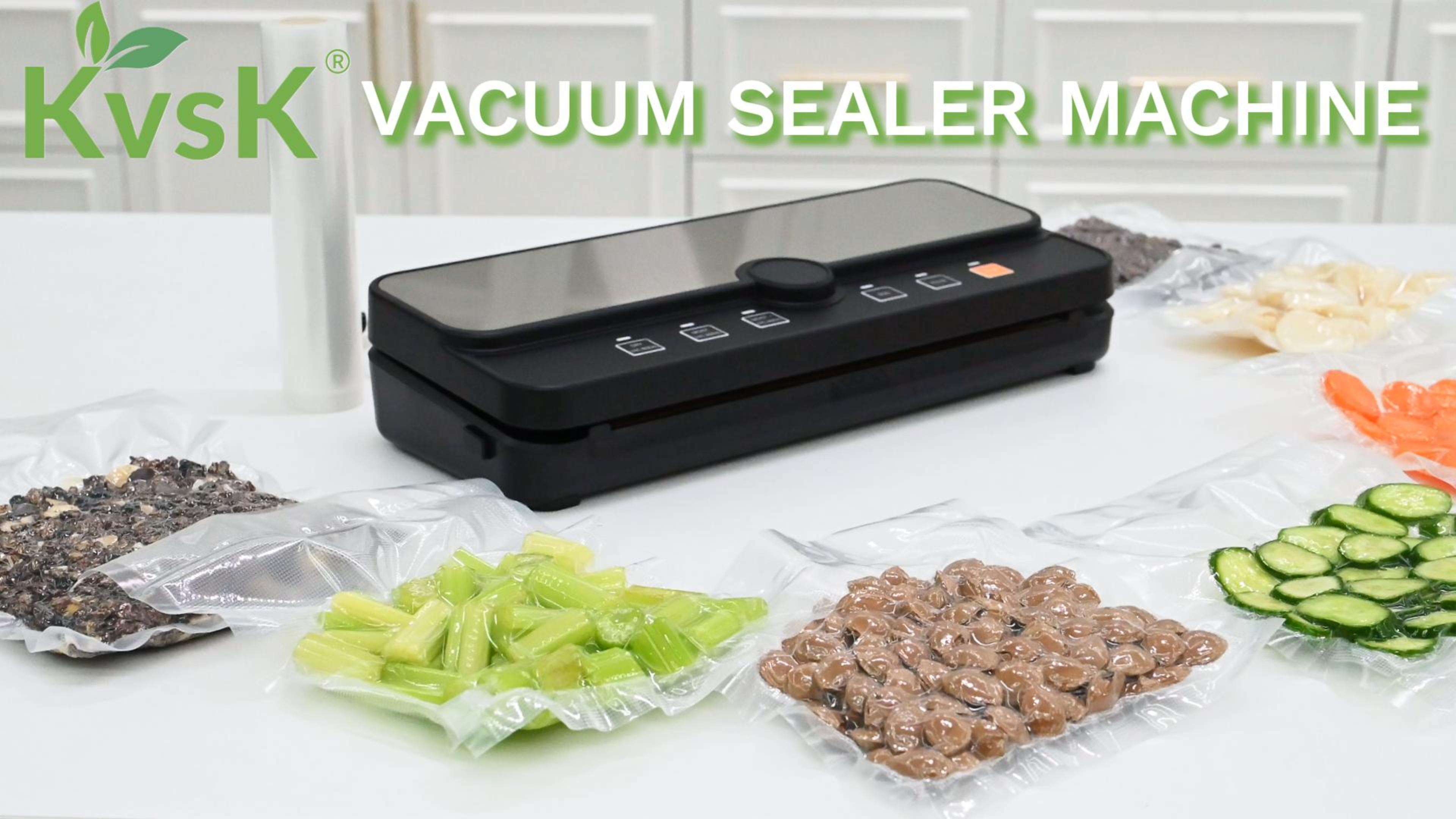Food Vacuum Sealer Machine KVSK 80Kpa Food Seller with One-Click Vac ...