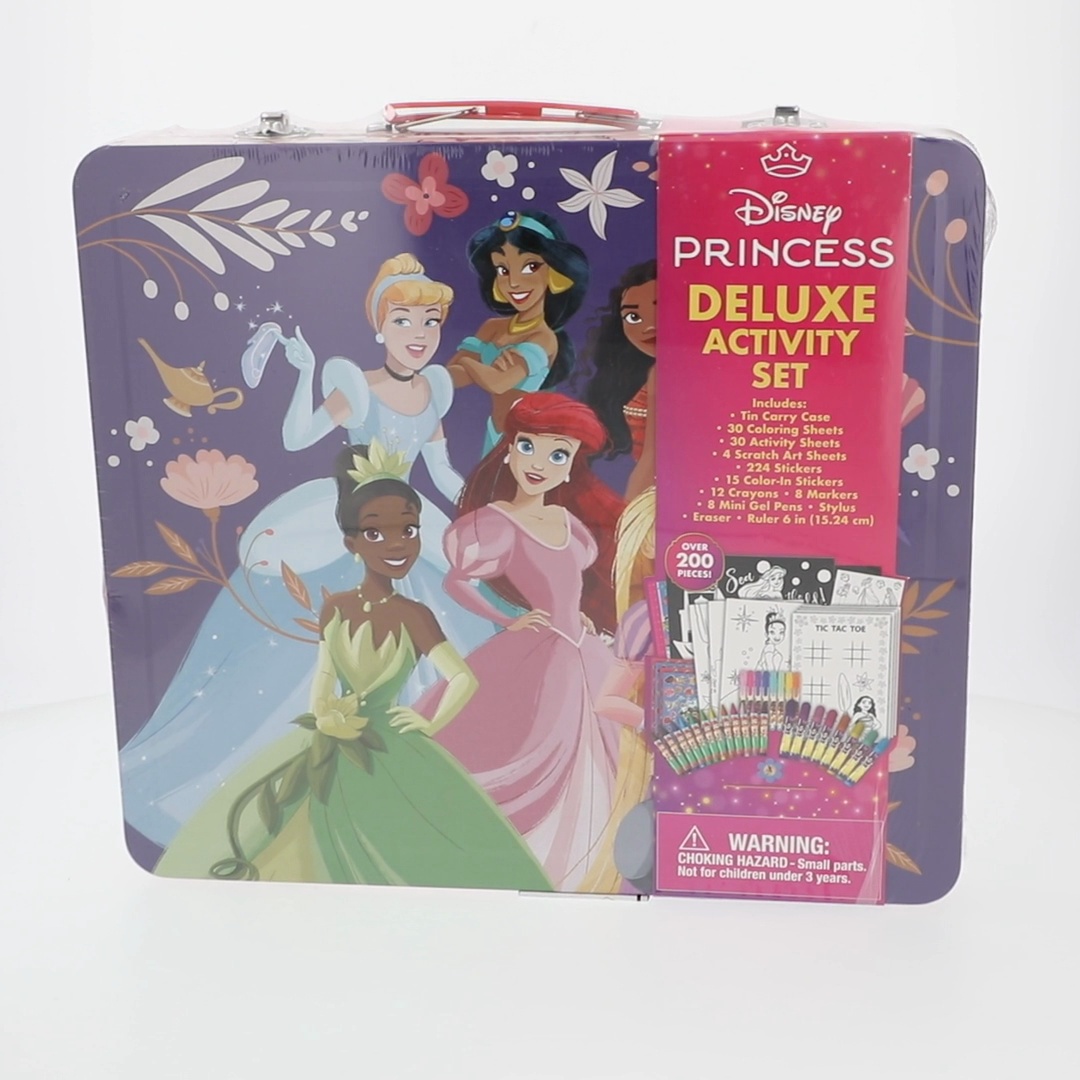 Disney Princess Deluxe Art Set with Metal Carrying Case for Girls Disney Princess Deluxe Art Set with Metal Carrying Case for Girls