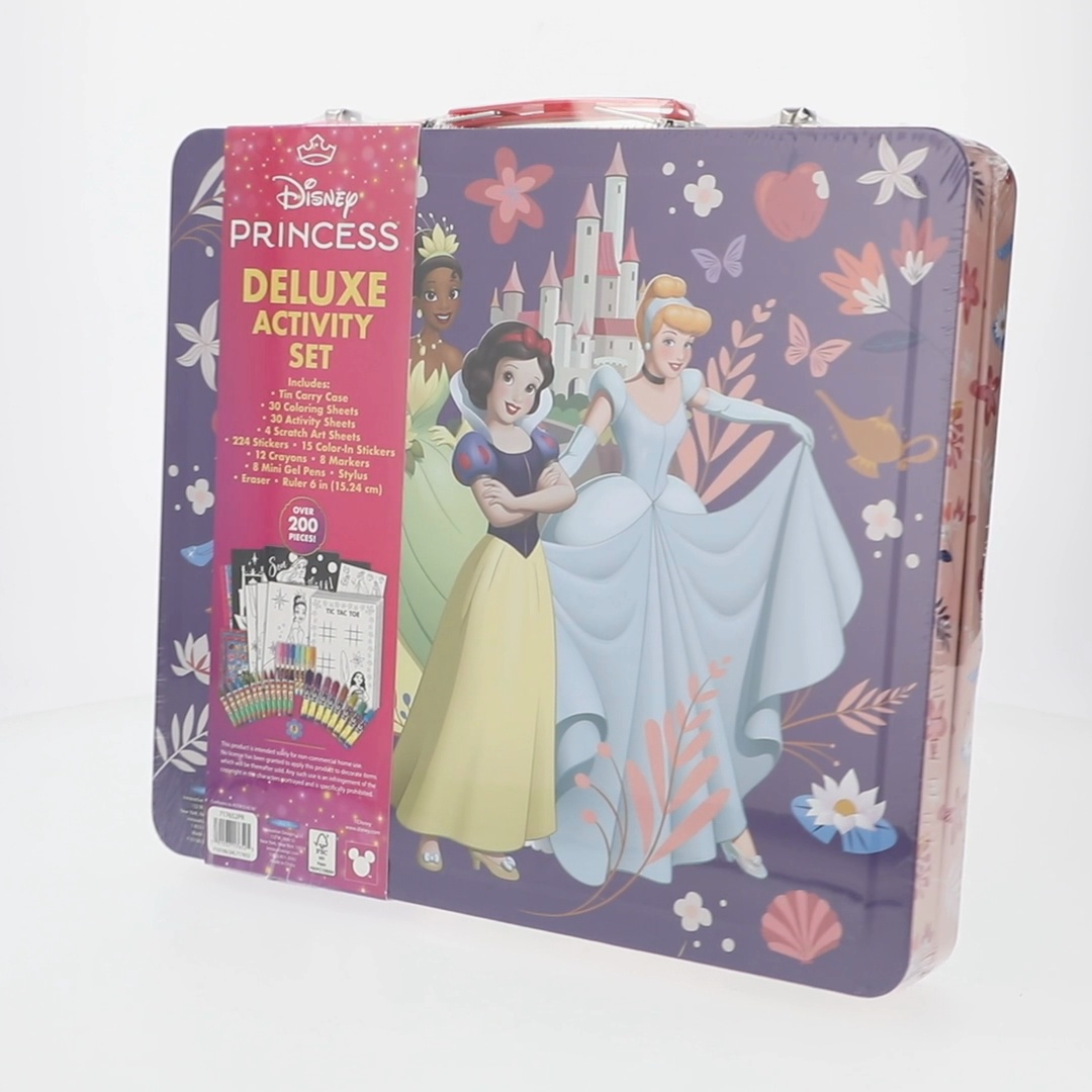 Disney, Princess Deluxe Art Set, Multi-Color, Over 200 Pieces