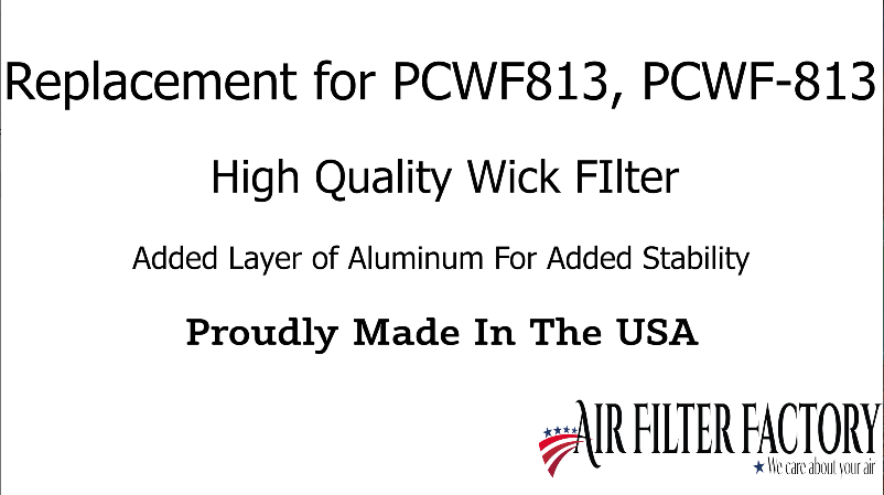 thumbnail video image 2 of Air Filter Factory Replacement for PCWF813, PCWF-813 Procare Humidifier Wick Filters 2-Pack, 2 of 7