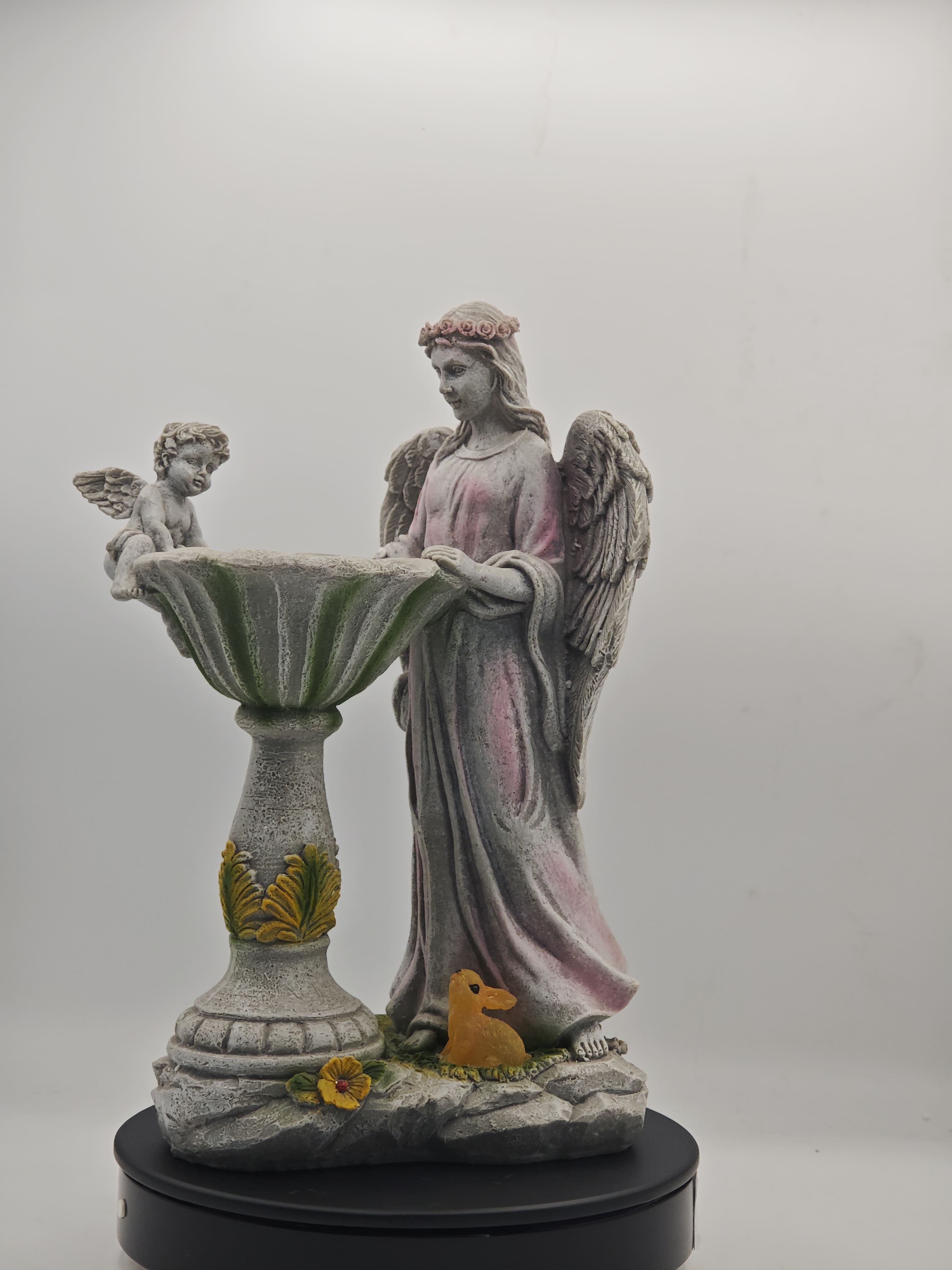 Lumiartisan Solar Angel Garden Statue, Color-Changing LED, 11.4in ...