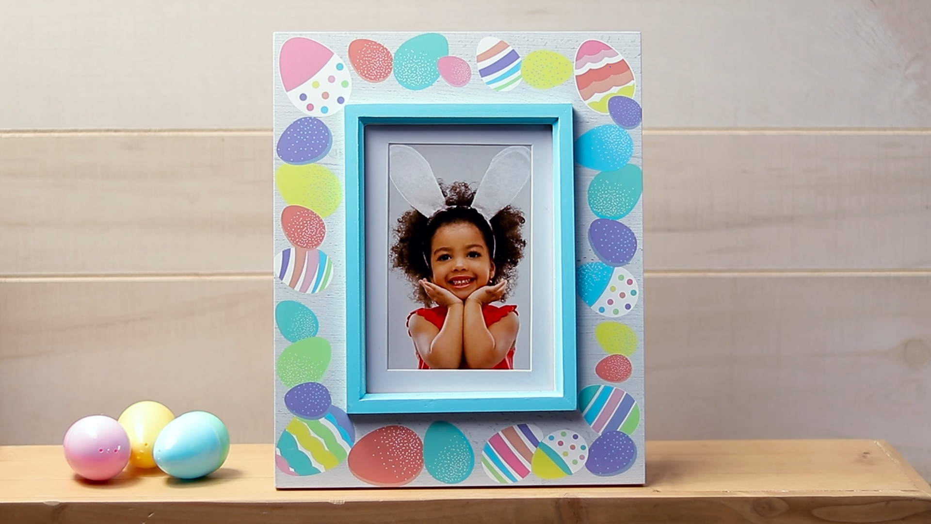 thumbnail video image 2 of Fine Photo Gifts 4" x 6" or 5" x 7" Easter Egg Wood Picture Frame, 2 of 6