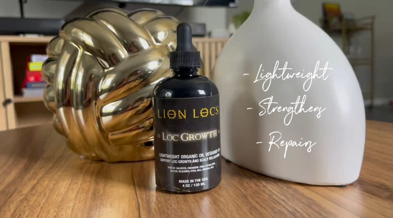 thumbnail video image 3 of Lion Locs Hair & Scalp Growth Oil for Dreadlocks, Unisex, 3 of 9