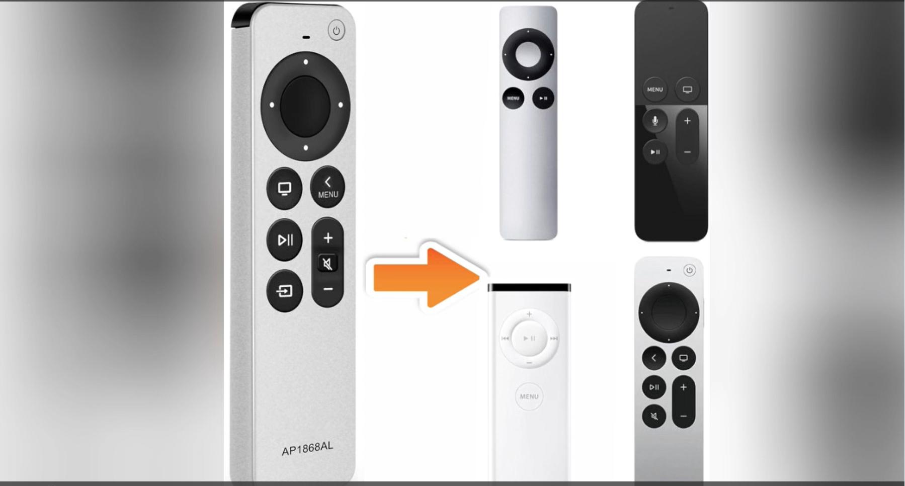 Gmatrix Replacement Remote for Apple TV 4K A2169 with TV Control ...