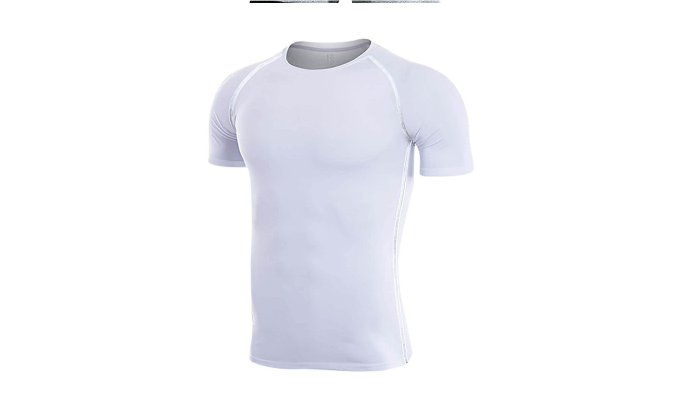 thumbnail video image 2 of Ukumplol Men Compression Shirt Fitted T Shirts for Men Muscle Shirts for Men Workout Shirts for Men Gym Shirts Men Running Shirts for Men's Activewear Workout Shirts for Men Gray 3xl, 2 of 10