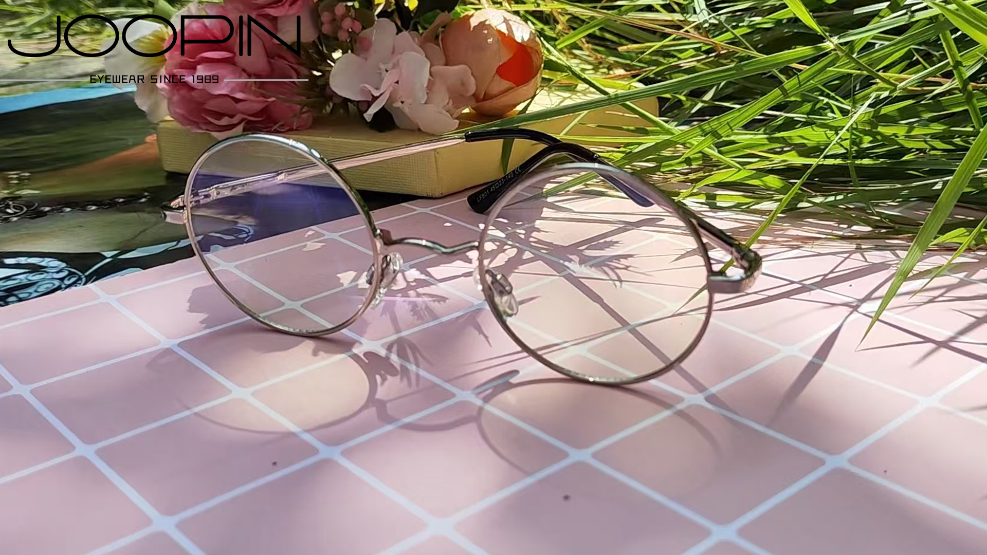thumbnail video image 2 of Joopin Blue Light Blocking Glasses Women/Men, Fashion Round Eyeglasses Frames UV Ray Filter Computer Gaming Glasses (Silver Frame/Transparent Lens), 2 of 9