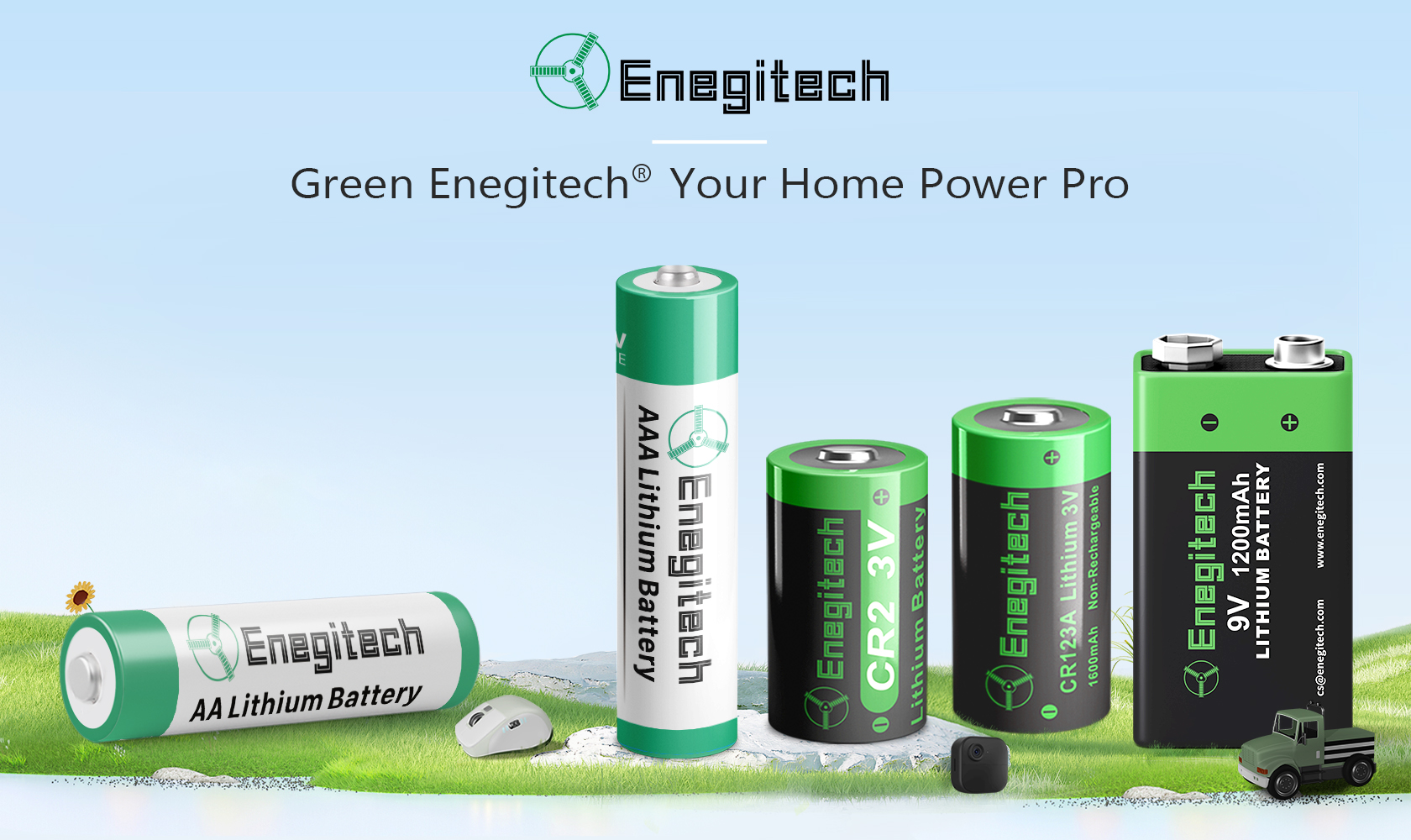 thumbnail video image 2 of Enegitech AA Lithium Battery, Double A Non-Rechargeable Battery 1.5V 3000mAh Battery for Video Doorbell, Trail Camera 12 Pack, 2 of 7
