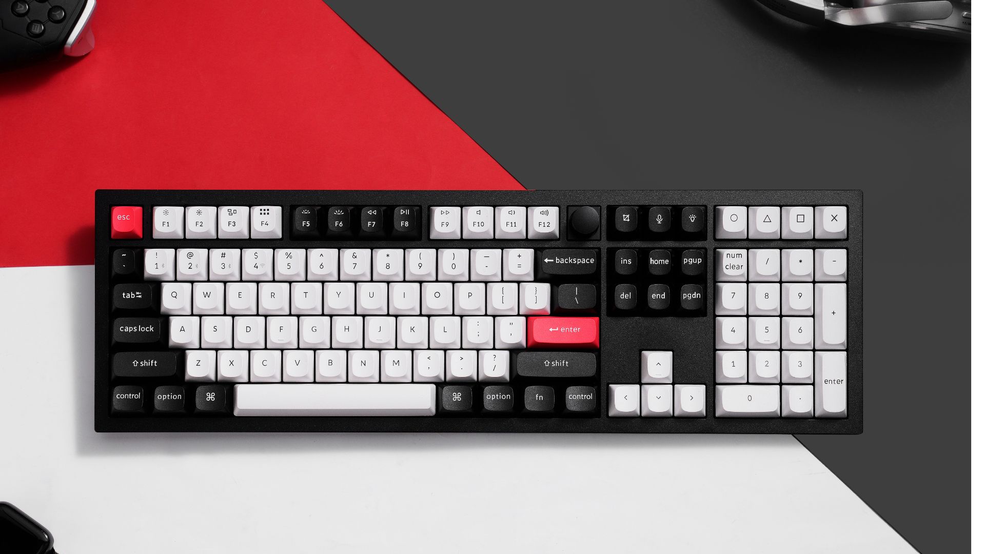thumbnail video image 2 of Keychron Q6 HE Wireless Mechanical Keyboard, 100% Full Size, QMK, 2.4GHz/Bluetooth/Wired, Hot-Swappable Gateron Magnetic Switches, Shell White – Mac/Windows, 2 of 7