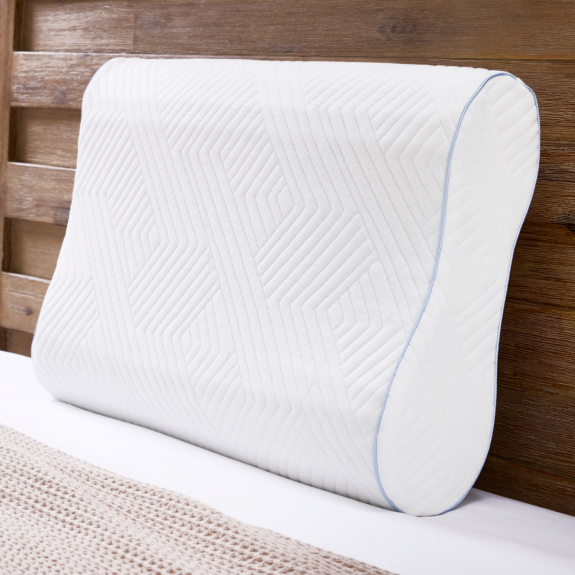 thumbnail video image 2 of Bodipedic Essentials Adjustable Contour Memory Foam Bed Pillow, 2 of 12