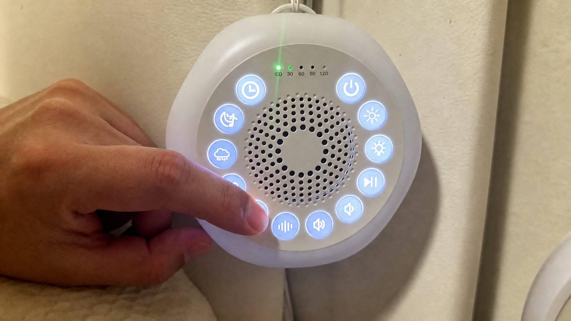 thumbnail video image 2 of Sound Machine Night Lights, White Noise Machine with 27 Soothing Sounds, 8 Colors Nightlight and 4 Timer, Sleep Sounds Machine for Baby Kids Adult & Home Office Travel, 2 of 10