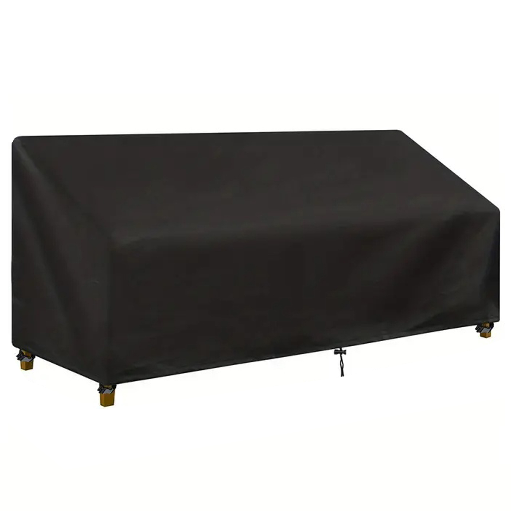 thumbnail video image 2 of SHELTUSE Outdoor Couch Cover Waterproof, Outdoor Patio Furniture Covers, Durable Oxford Cloth Patio 2-Seater Sofa Cover, Black, 53 x 26 x 35 inch, 2 of 8