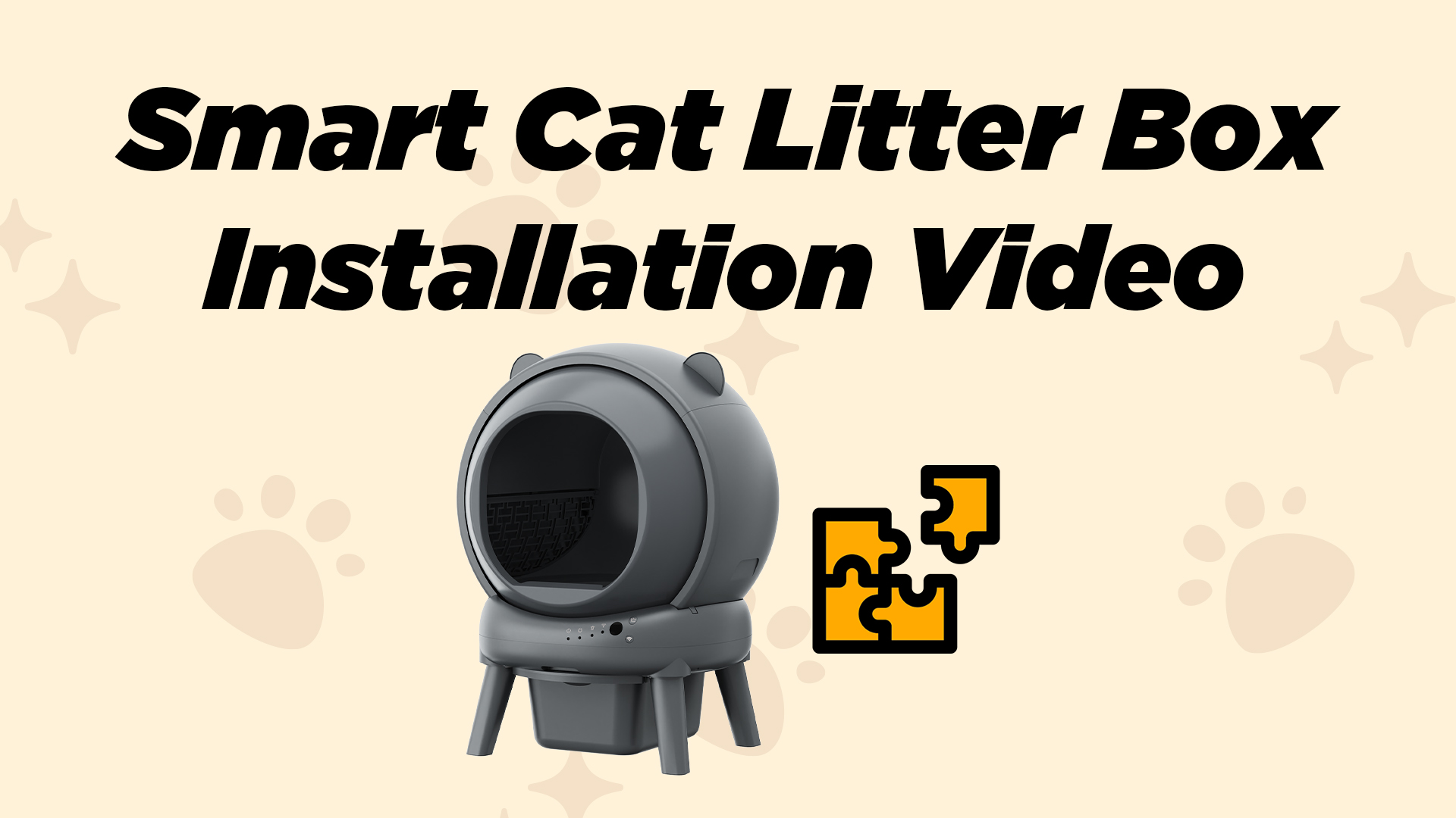 thumbnail video image 2 of Self Cleaning Litter Box, 100 L+15L Automatic Cat Litter Box Self Cleaning for Multiple Cats, with Safety Protection, App Control,2 Roll Garbage Bags+Cat litter mat, 2 of 11