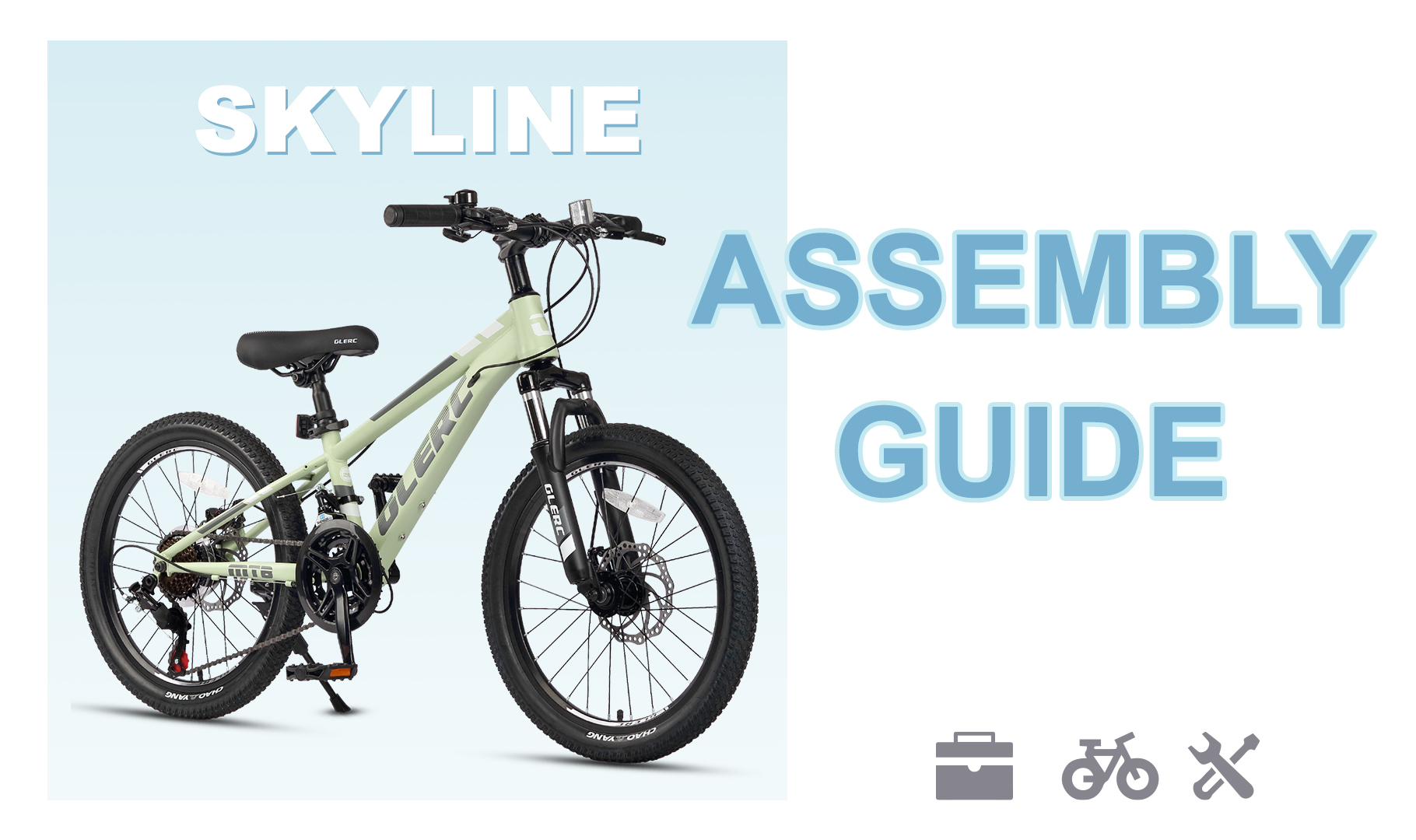 Glerc Skyline 24 Inch Kids Mountain Bike for Boys Girls 10