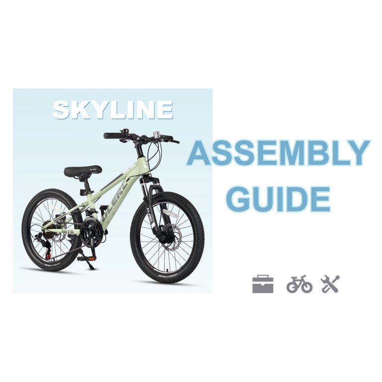 Glerc Skyline 24 Inch Kids Mountain Bike for Boys Girls 10 11 12