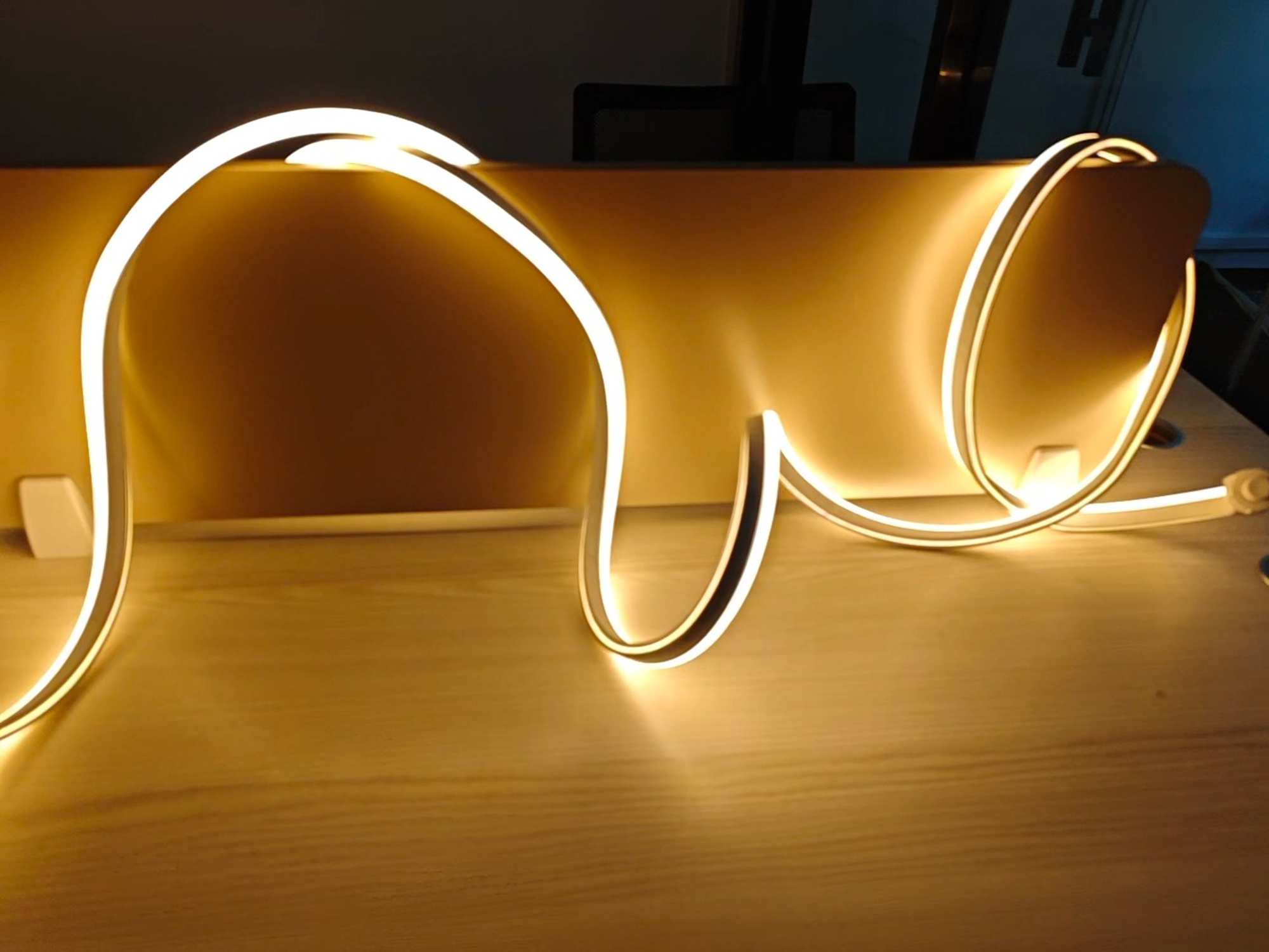 thumbnail video image 2 of Beatineon 39ft LED Strip Lights,High-Density Neon Flex Light,1440 LEDs Ultra-Bright Strip with IP65 Waterproof, Connectable & Cuttable for Indoor Outdoor Signage, ETL Certified,Warm White, 2 of 10