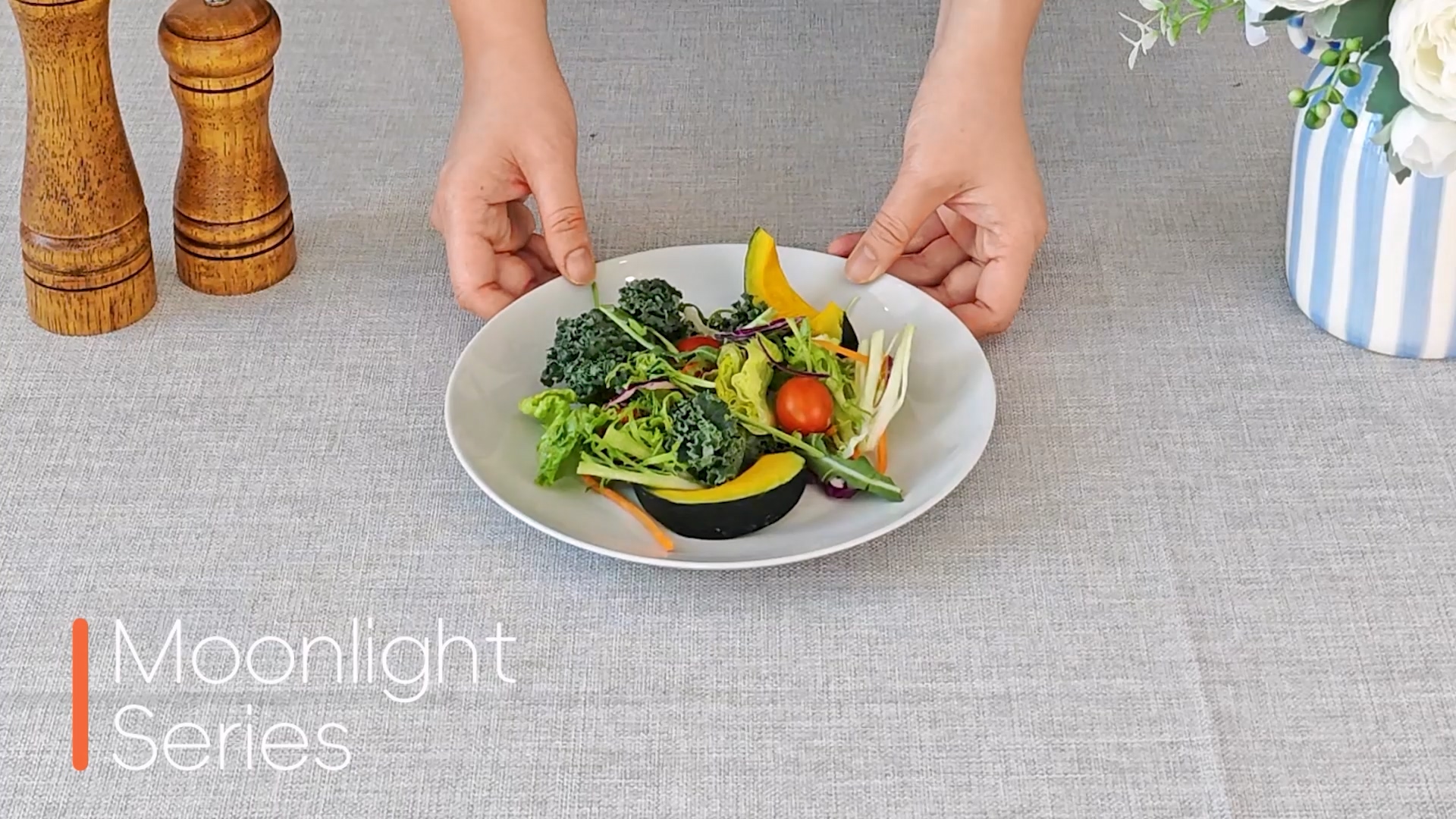 thumbnail video image 2 of LaGlint 8.5 inch Salad Plate Set of 6, Lightweight Opal Glass Round Gray Plates for Dessert Kitchen, Dishwasher and Microwave Safe, 2 of 6