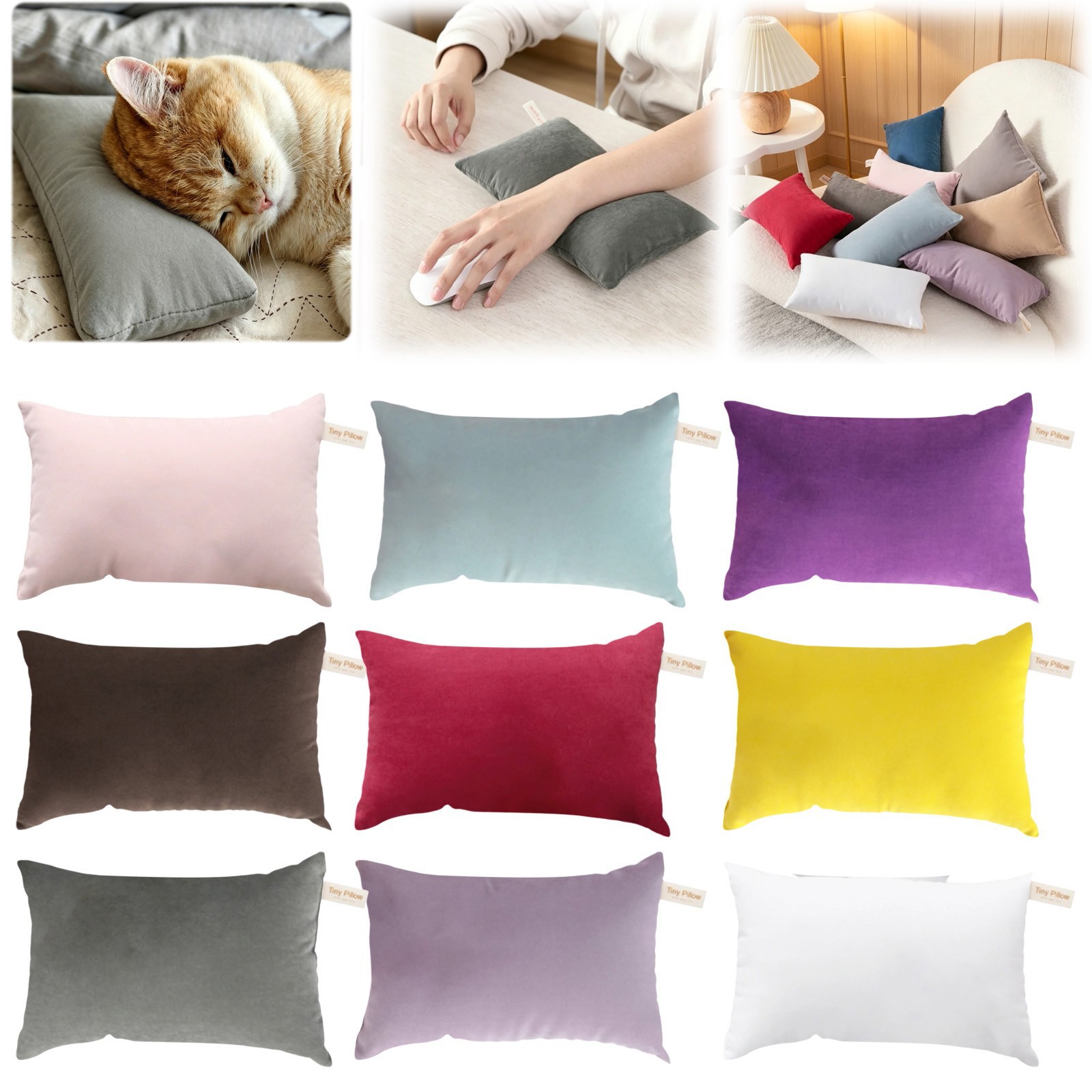 thumbnail video image 2 of CoreLiving Small Neck Pillow, Tiny Pillow, Microfiber Mini Travel Pillow for Neck Support, Ultra Soft Machine Washable, for Airplane Car Recliner Chair, Office, Couch, Bed, Pet & Knee Relief, 2 of 10