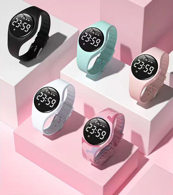 thumbnail video image 2 of Pedometer Watch No Bluetooth No App IP68 Waterproof Watch for Kid Boys Girls, Rechargeable Digital Watch with Alarm Clock Timer Step Counter, 2 of 9